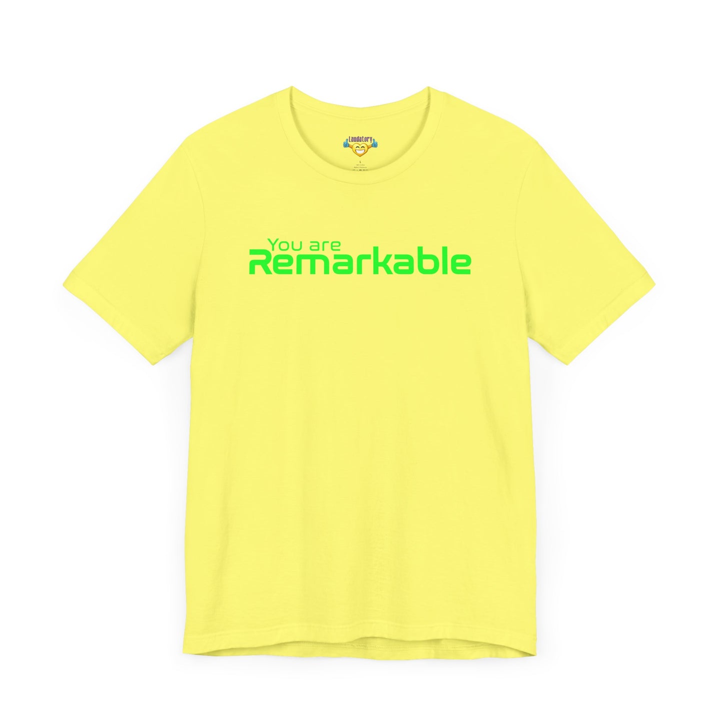 You are Remarkable - グリーンテキスト - ユニセックス 半袖Tシャツ