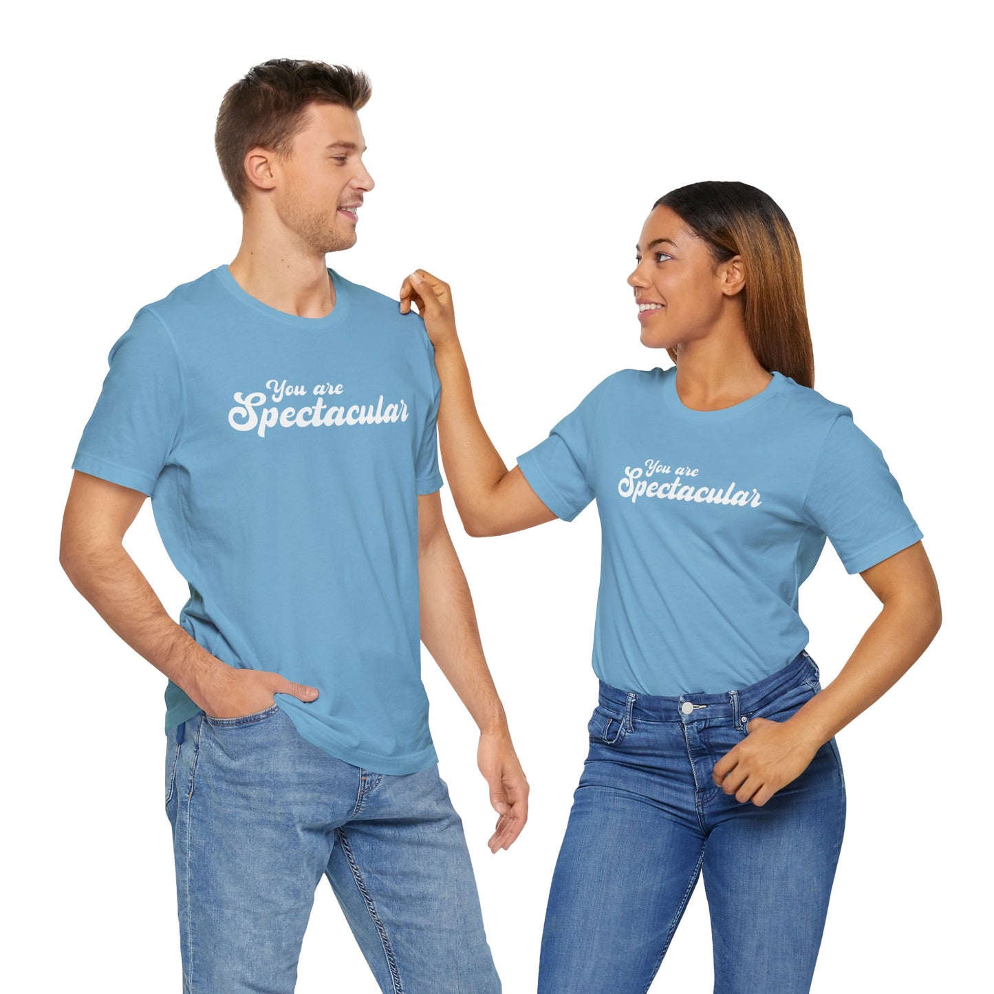 You are Spectacular - White Text - Unisex Short Sleeve T-shirt
