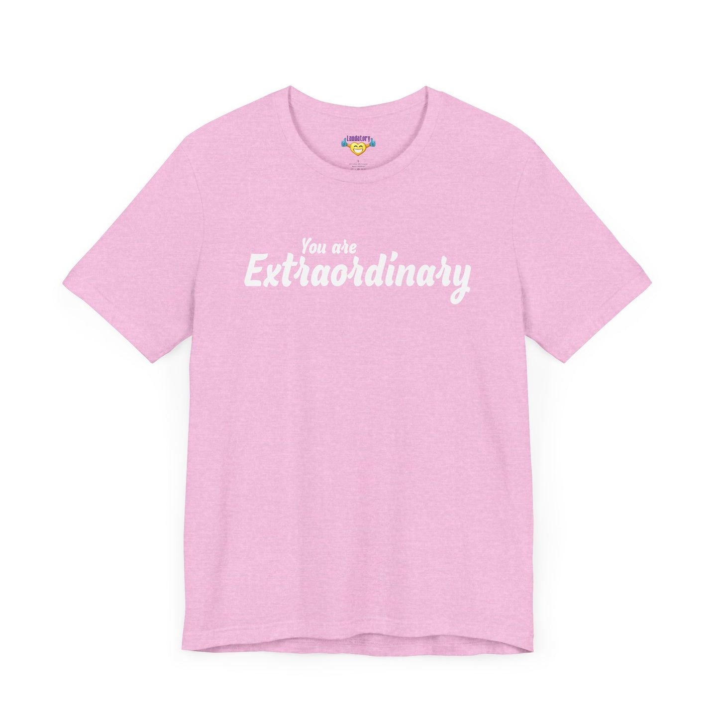 You are Extraordinary - White Text - Unisex Short Sleeve T-shirt