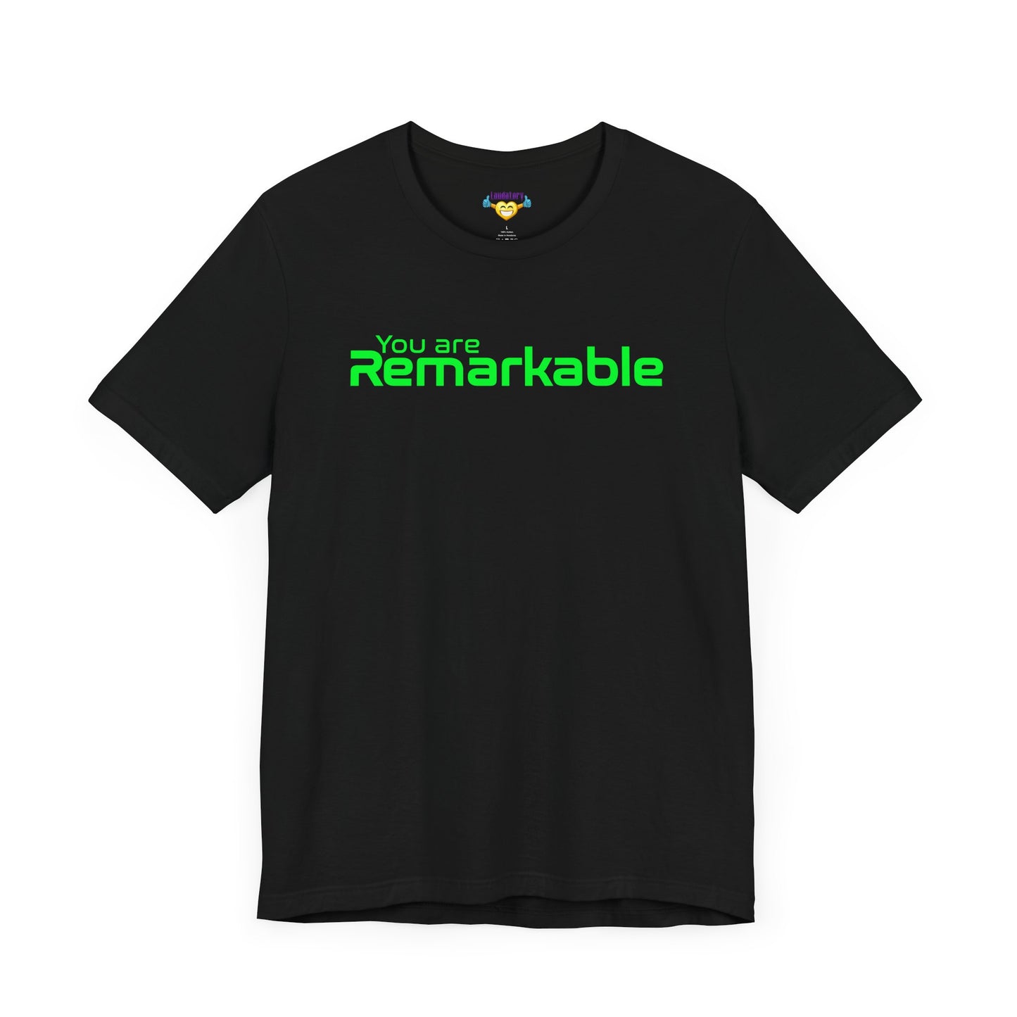 You are Remarkable - グリーンテキスト - ユニセックス 半袖Tシャツ