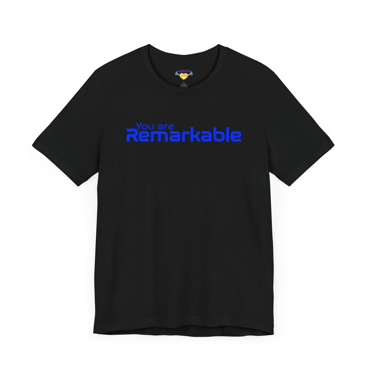 You are Remarkable - 青い文字 - ユニセックス 半袖 T シャツ