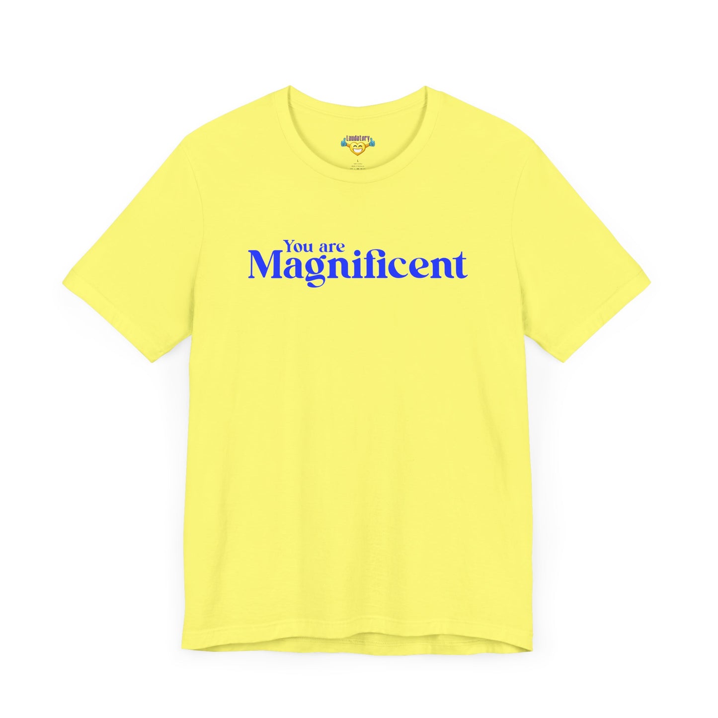 「You are Magnificent」 - 青文字 - ユニセックス 半袖 T シャツ