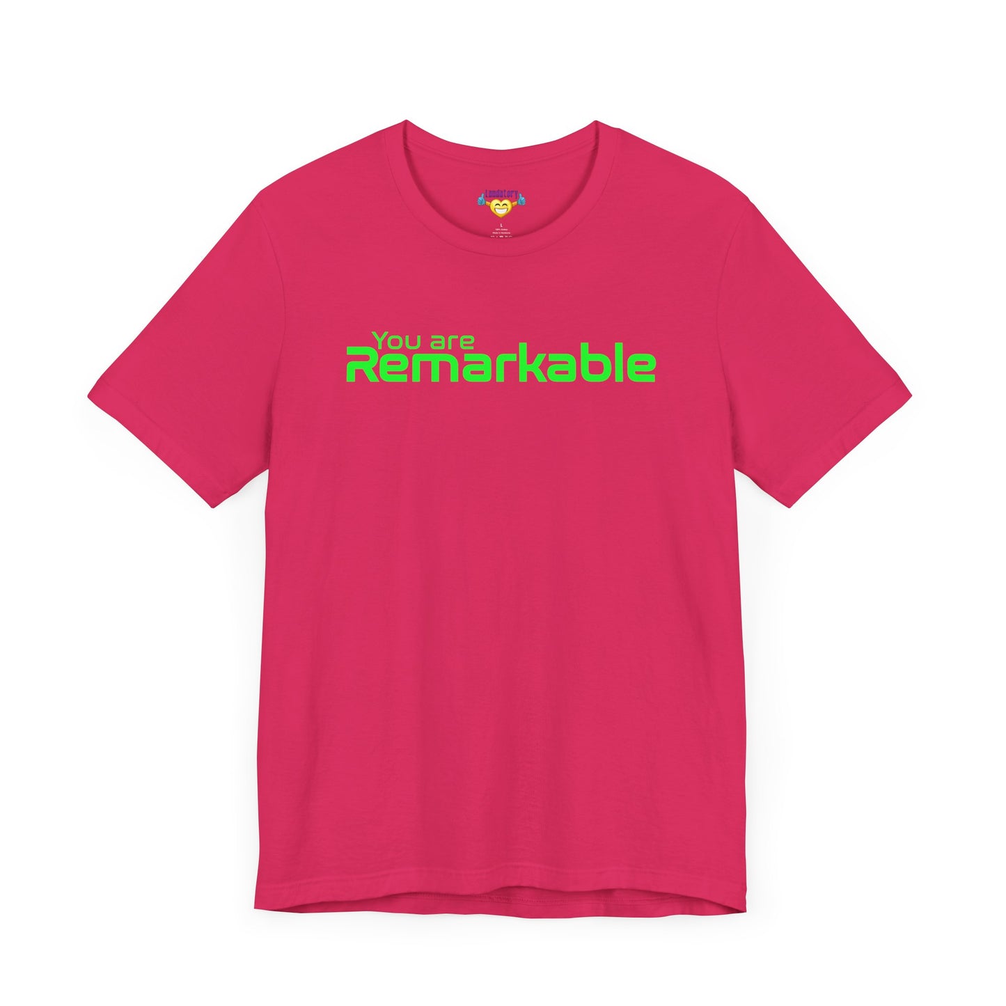 You are Remarkable - グリーンテキスト - ユニセックス 半袖Tシャツ