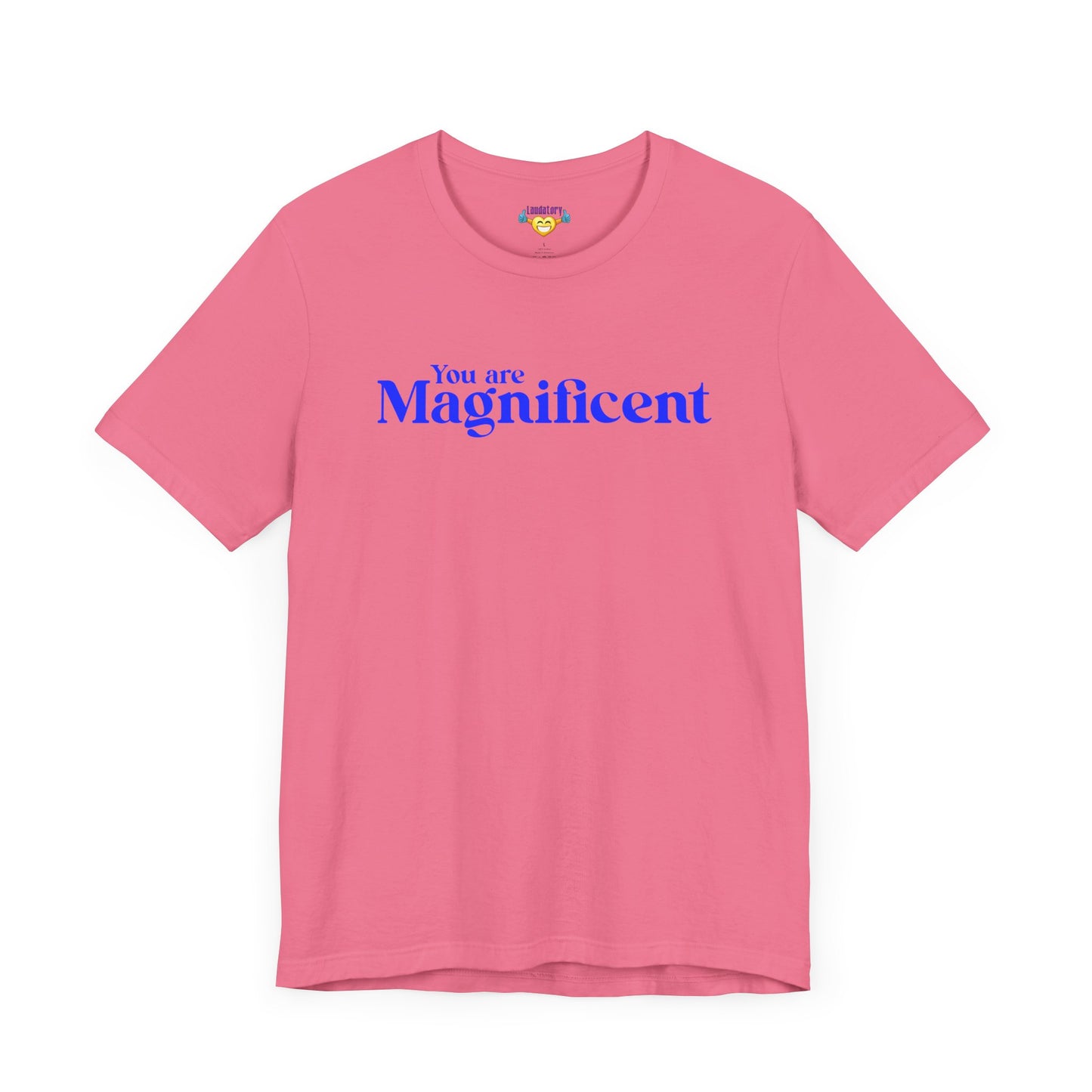 「You are Magnificent」 - 青文字 - ユニセックス 半袖 T シャツ