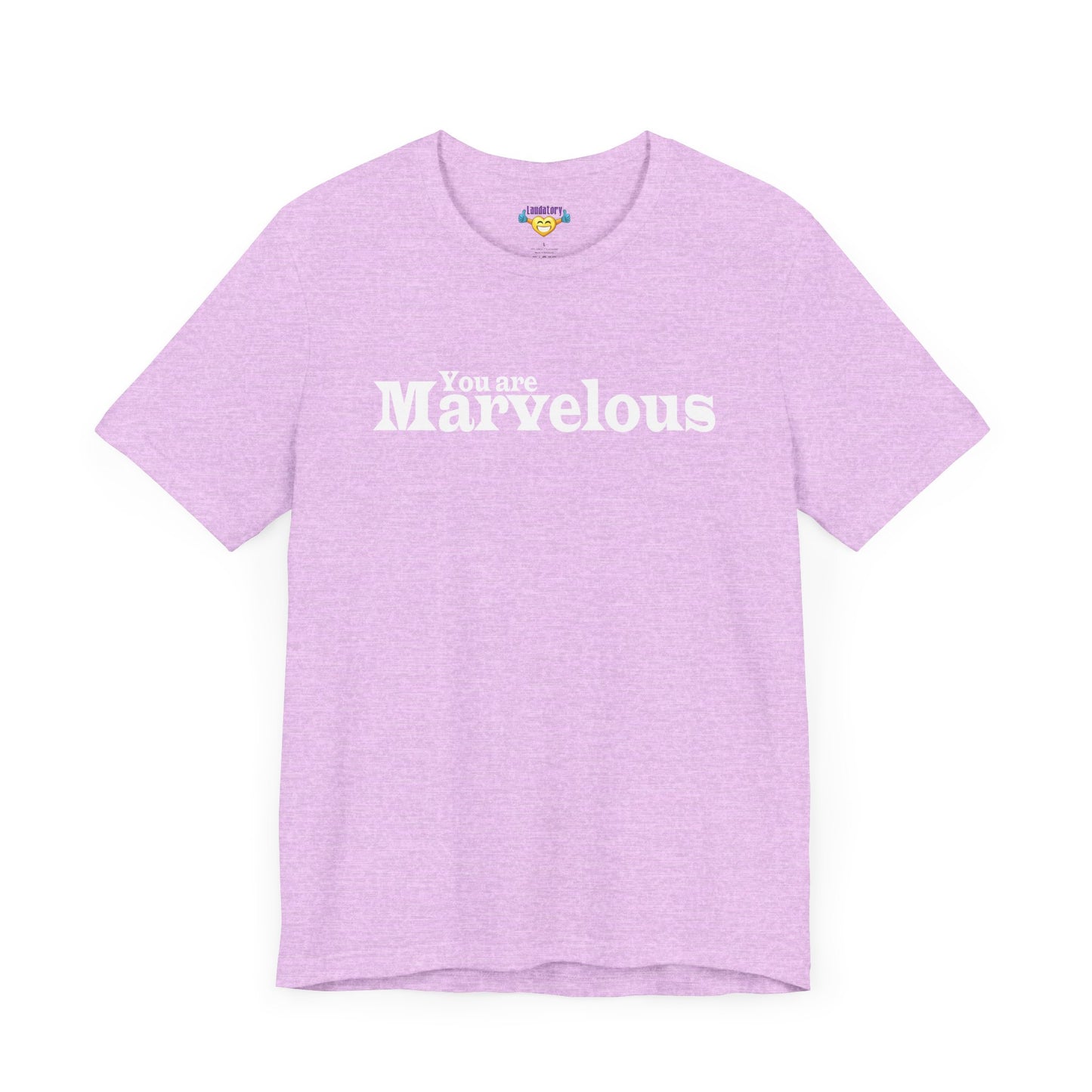 You are Marvelous - White Text - Unisex Short Sleeve T-shirt