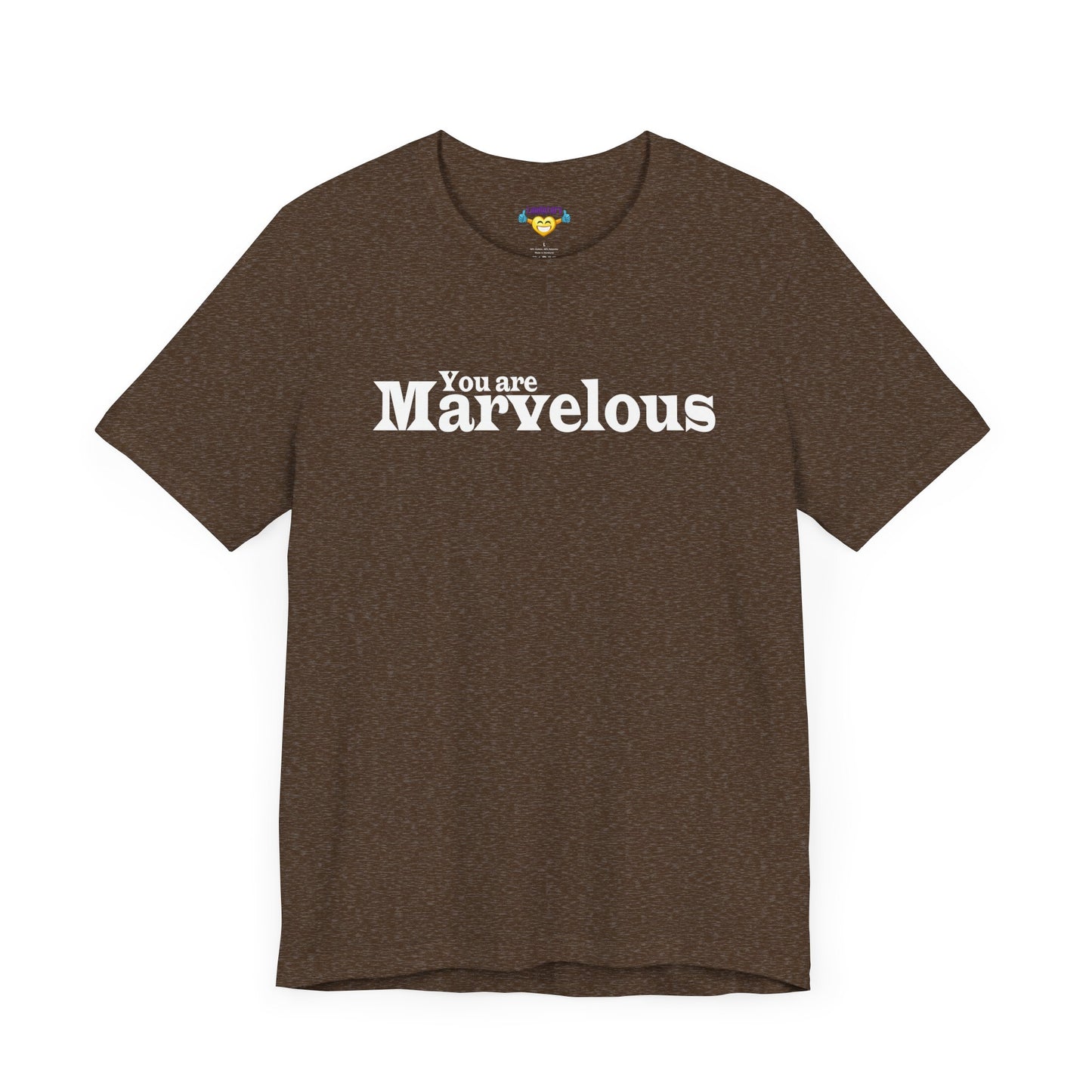 「You are Marvelous」 - ホワイトテキスト - ユニセックス 半袖Tシャツ