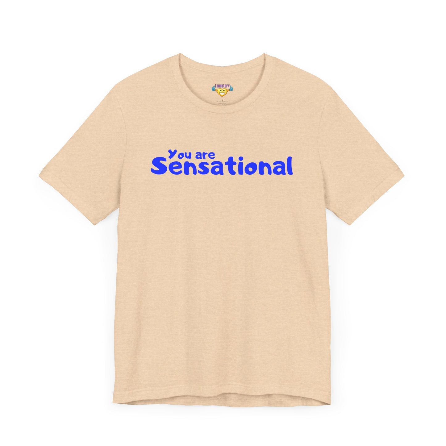 You are Sensational - ブルーテキスト - ユニセックス 半袖 T シャツ