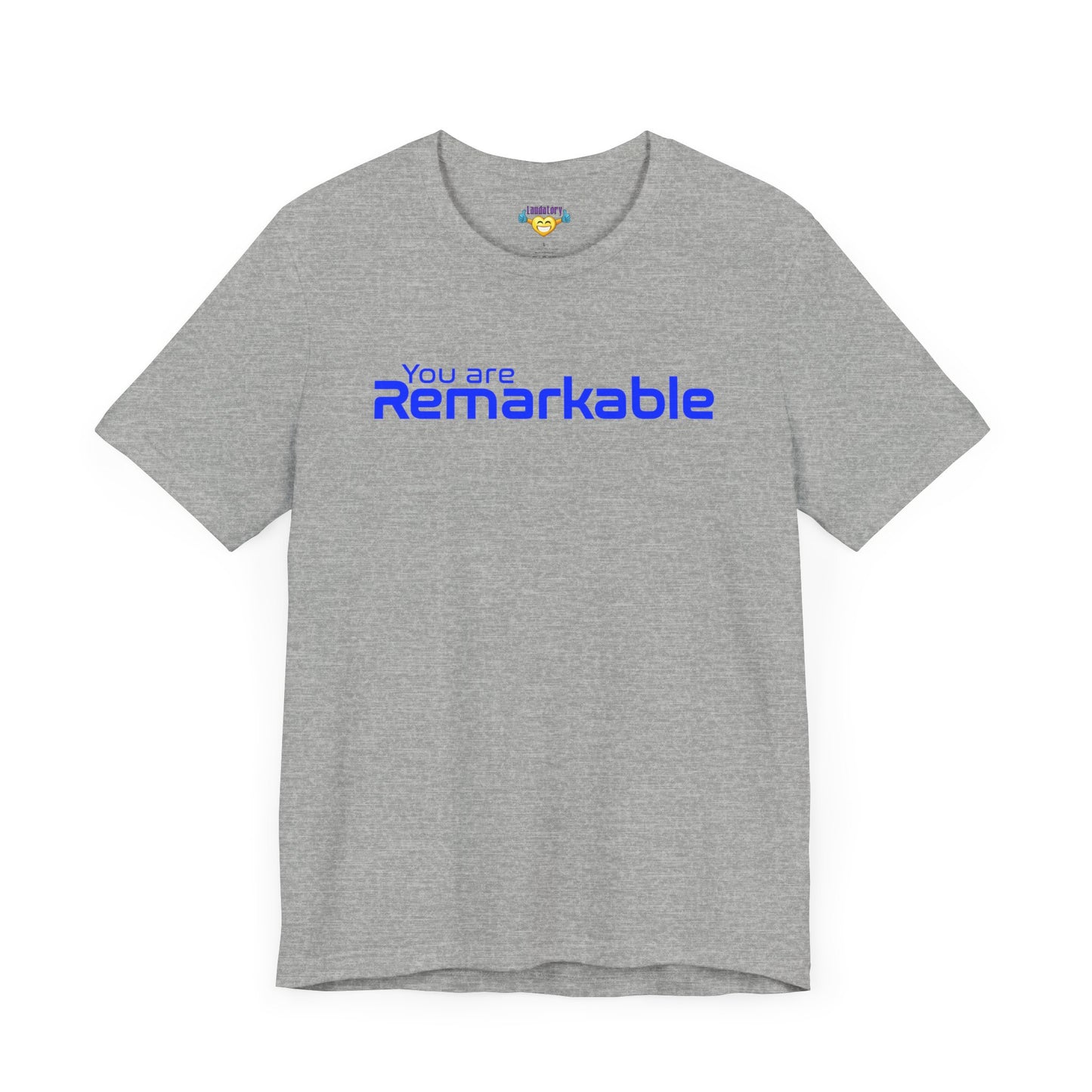 You are Remarkable - 青い文字 - ユニセックス 半袖 T シャツ