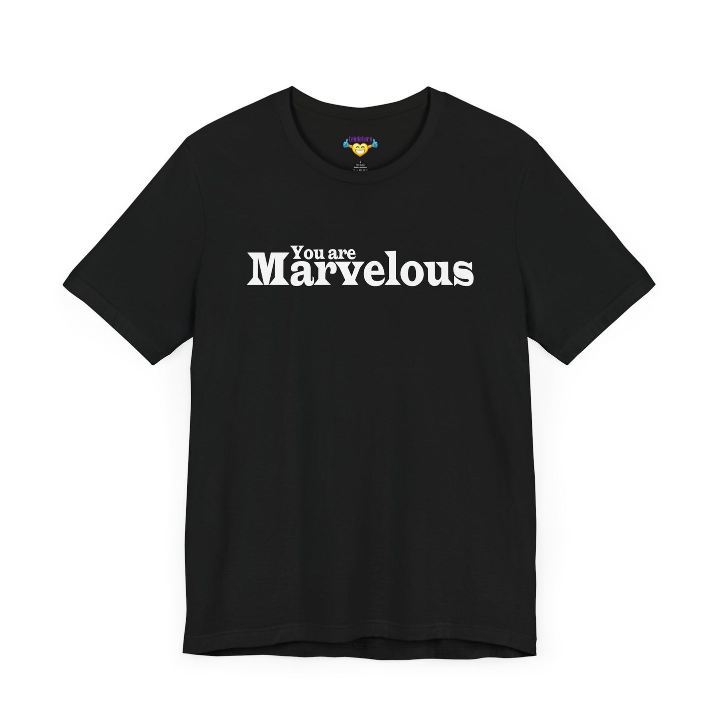 「You are Marvelous」 - ホワイトテキスト - ユニセックス 半袖Tシャツ