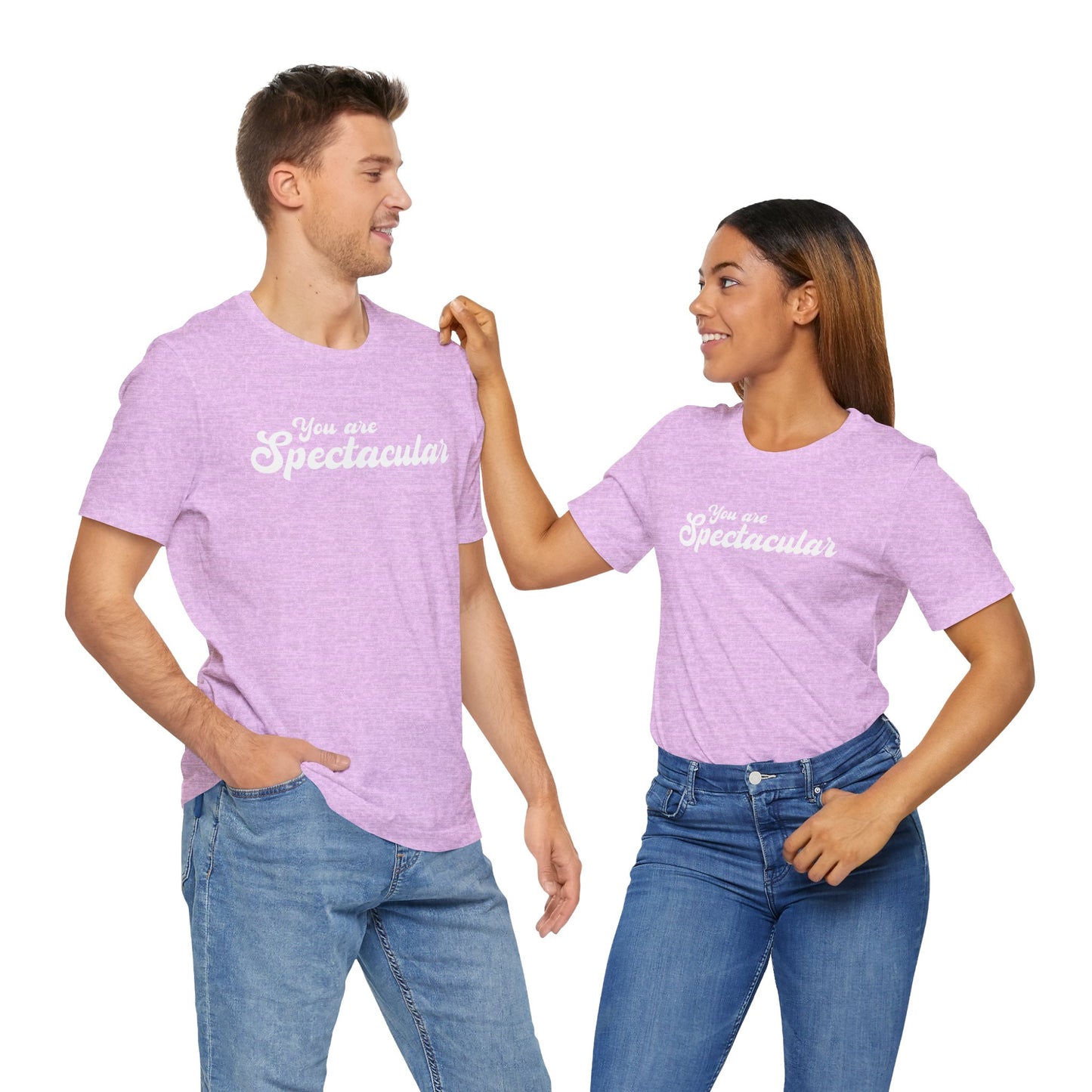 You are Spectacular - White Text - Unisex Short Sleeve T-shirt