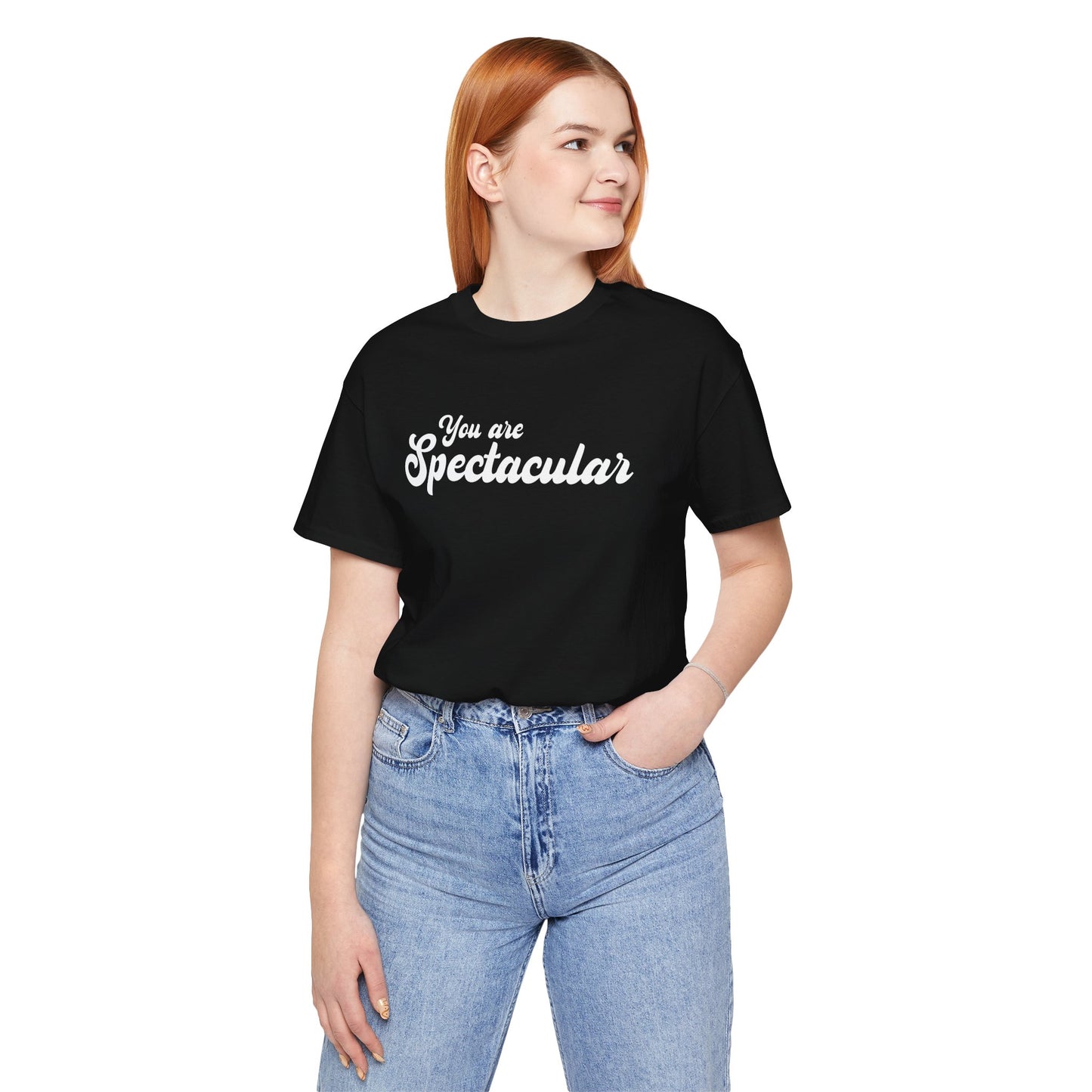 You are Spectacular - White Text - Unisex Short Sleeve T-shirt
