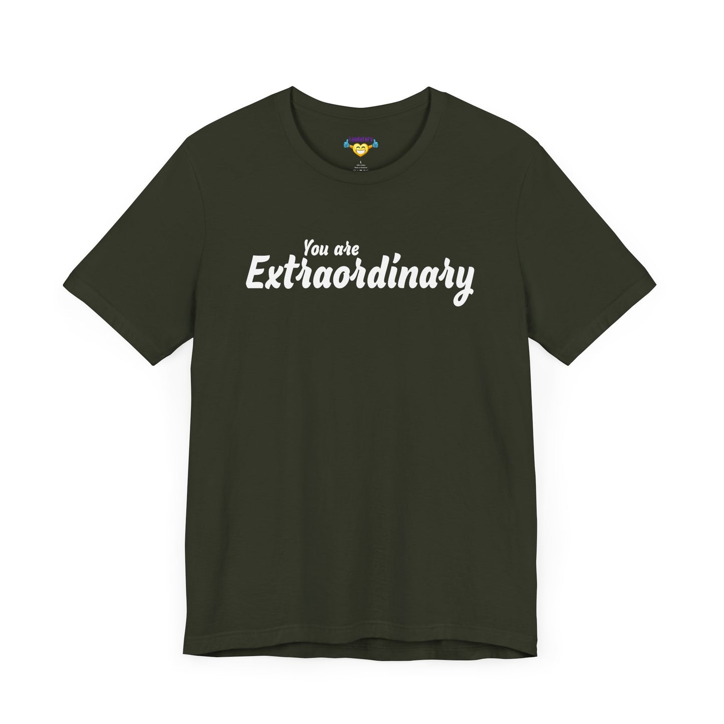 「You are Extraordinary」 - ホワイトテキスト - ユニセックス 半袖 T シャツ