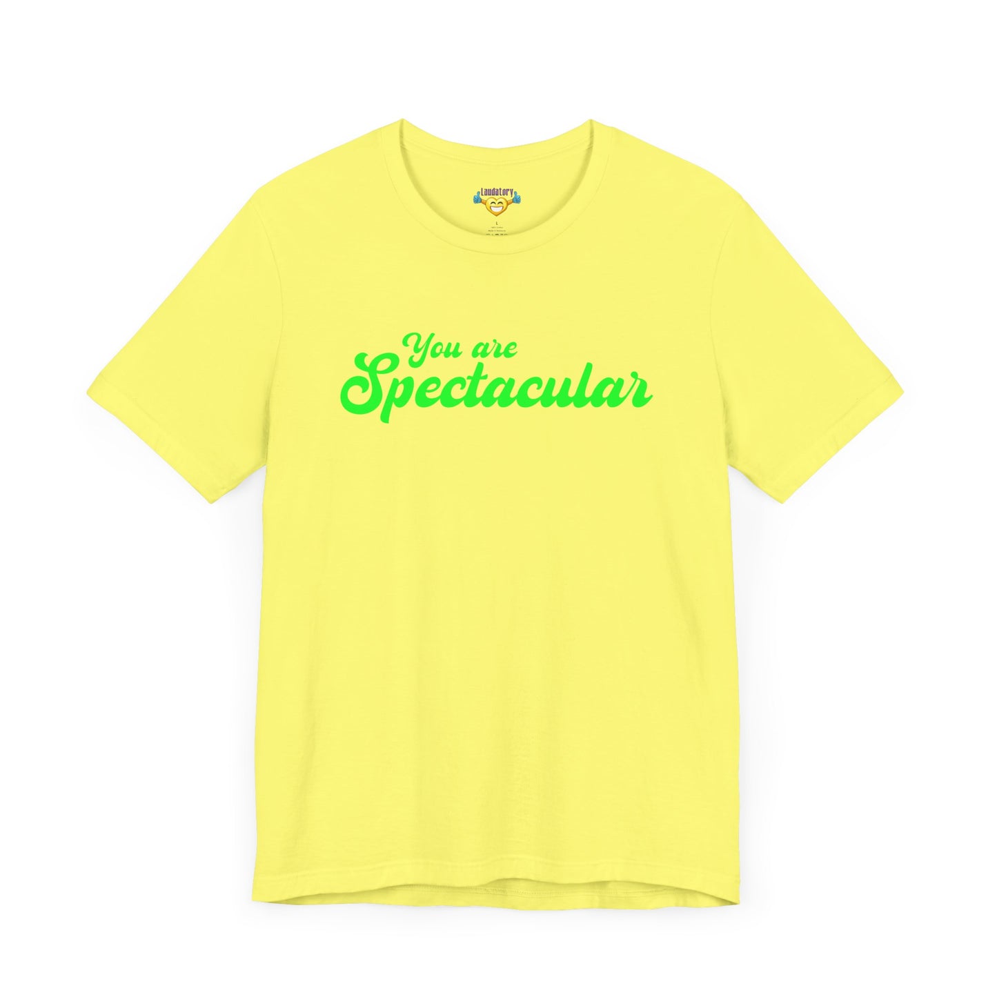 You are Spectacular - Green Text - Unisex Short Sleeve T-shirt