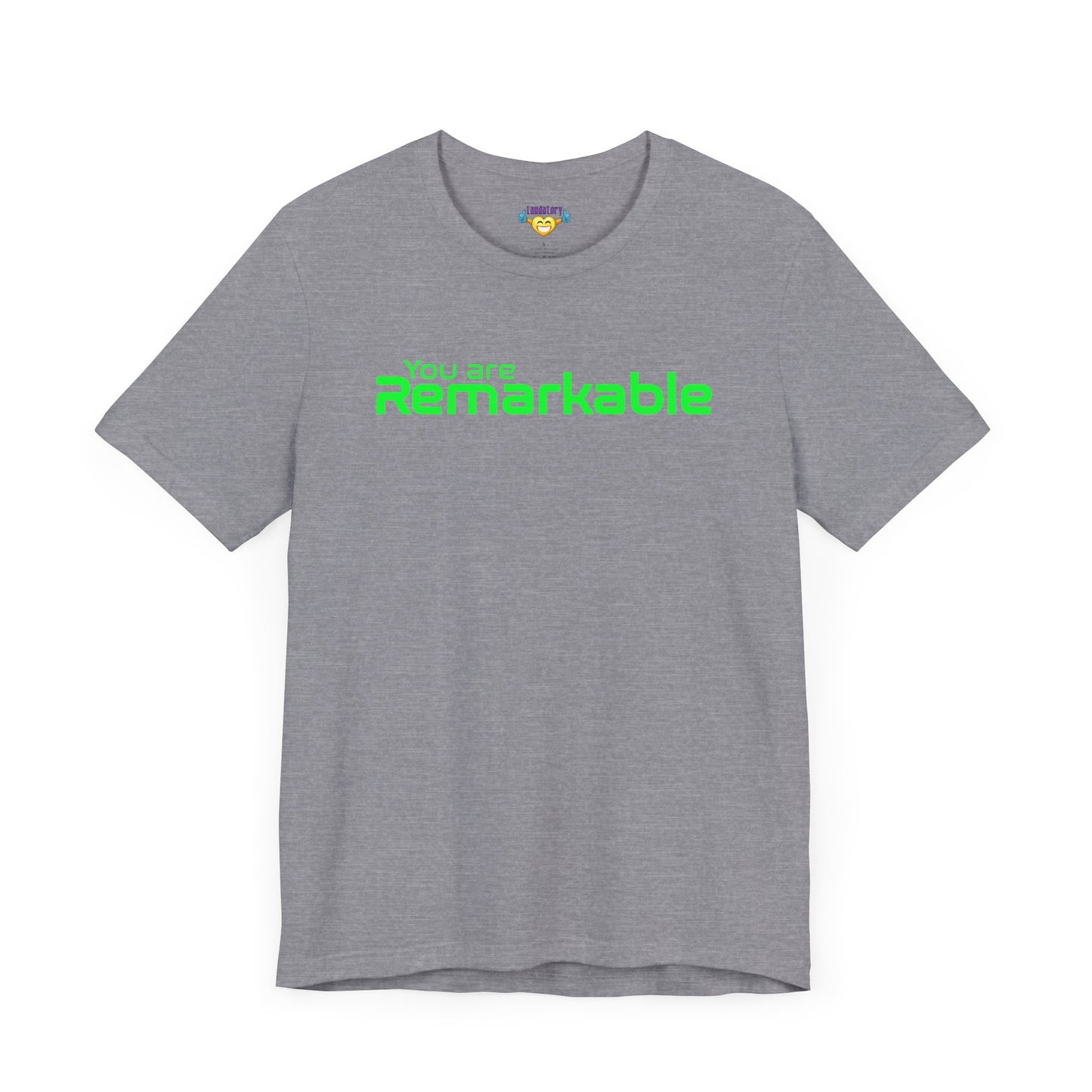 You are Remarkable - グリーンテキスト - ユニセックス 半袖Tシャツ