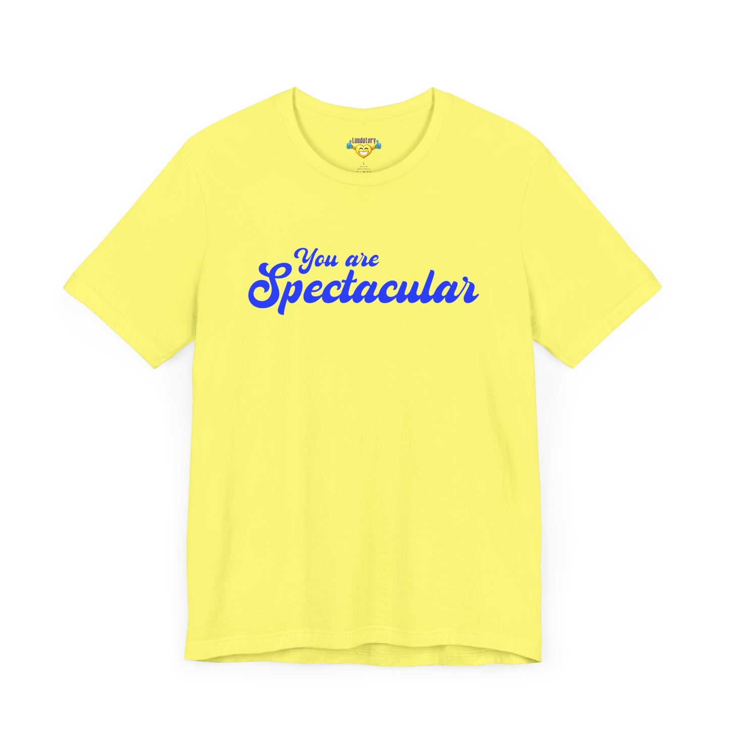 You are Spectacular - Blue Text - Unisex Short Sleeve T-shirt