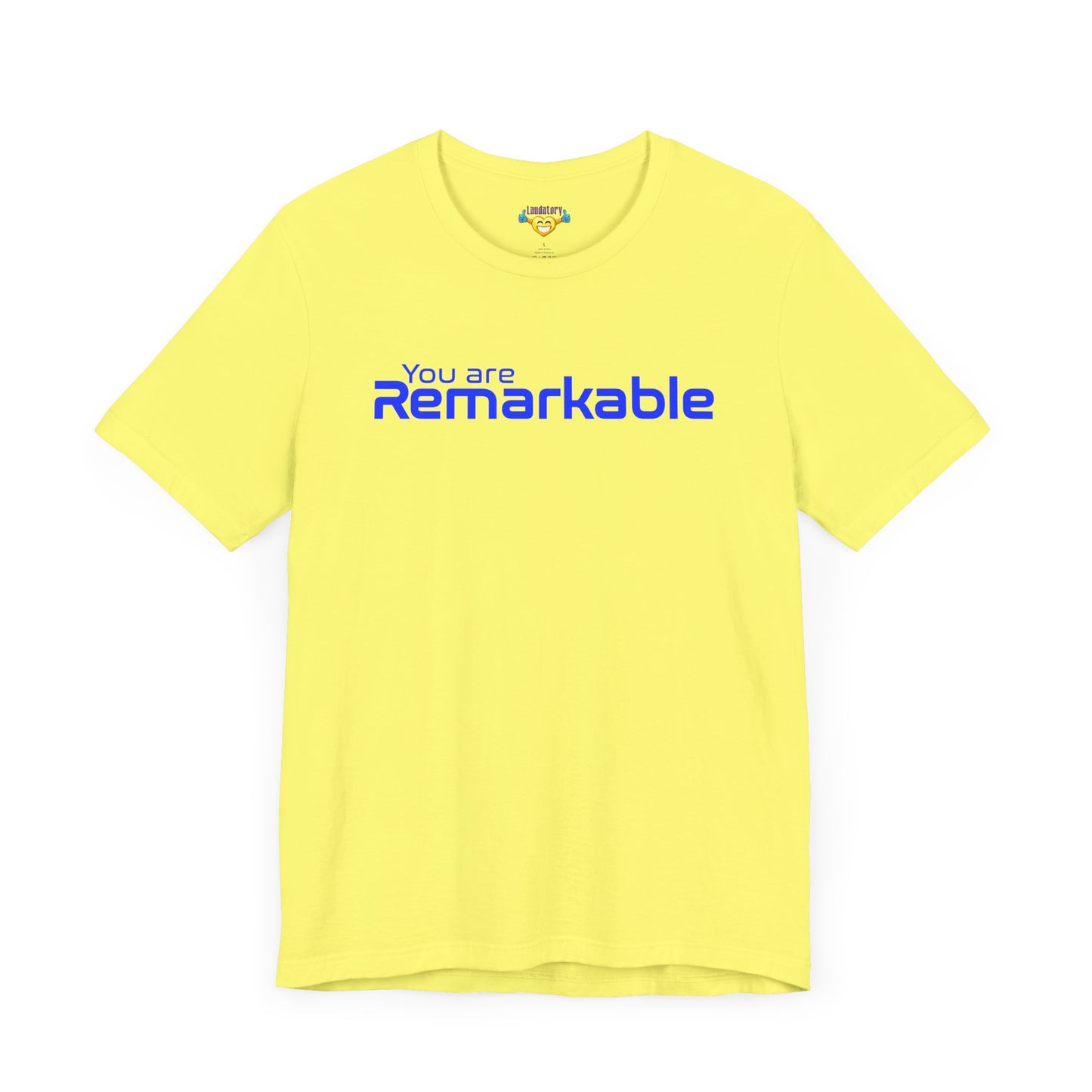 You are Remarkable - 青い文字 - ユニセックス 半袖 T シャツ