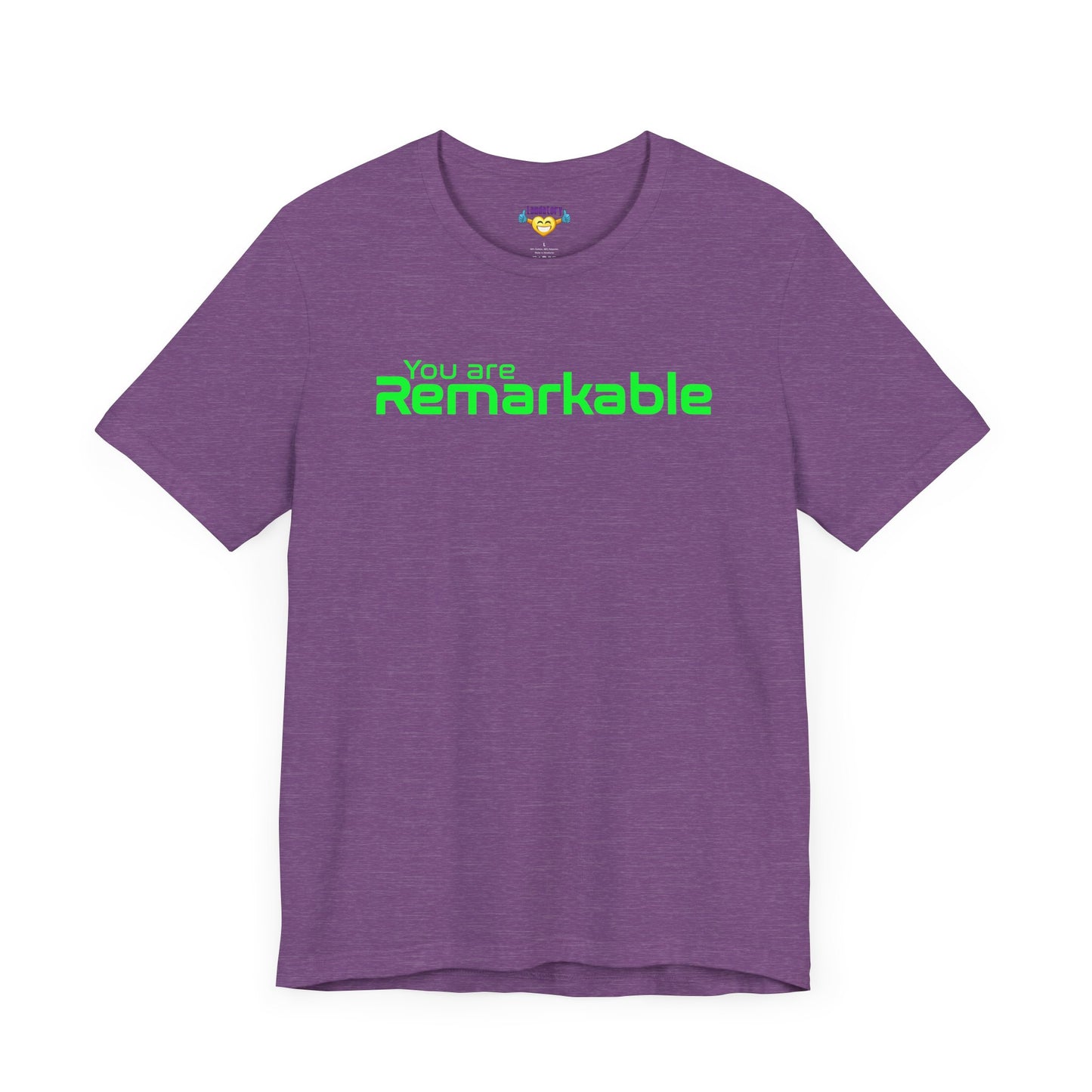 You are Remarkable - グリーンテキスト - ユニセックス 半袖Tシャツ