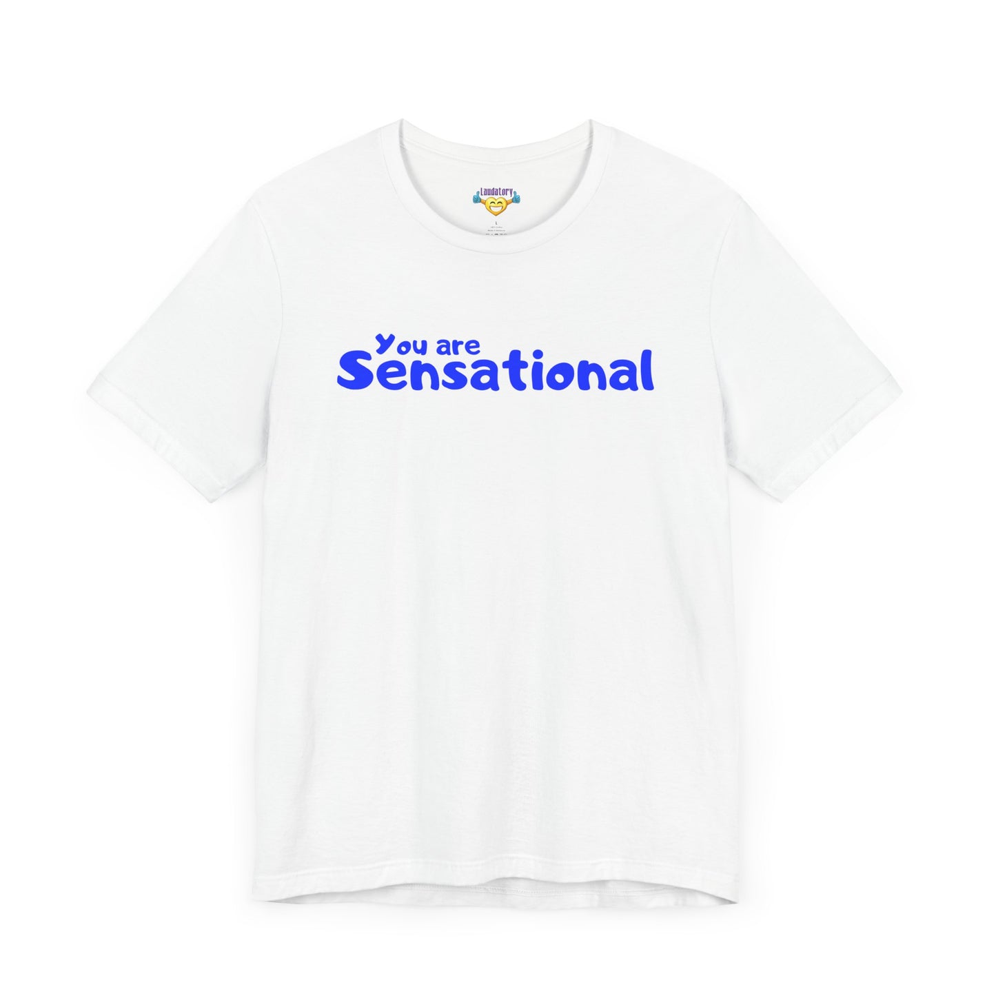 You are Sensational - ブルーテキスト - ユニセックス 半袖 T シャツ