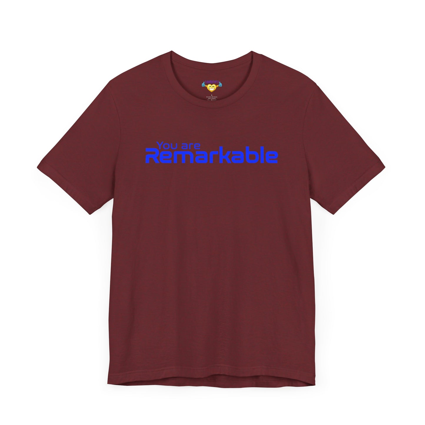 You are Remarkable - 青い文字 - ユニセックス 半袖 T シャツ