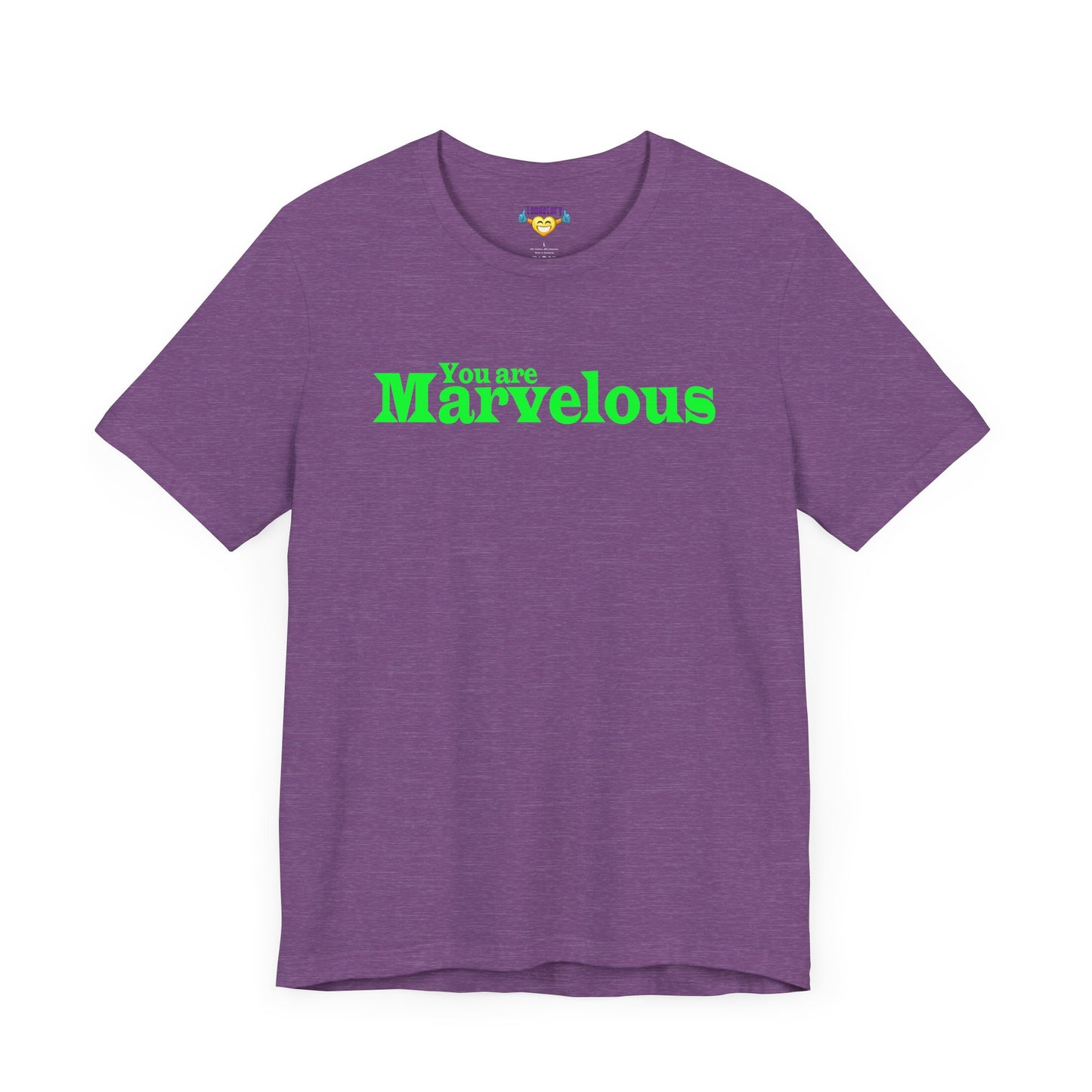 「You are Marvelous」 - グリーンの文字 - ユニセックス 半袖Tシャツ