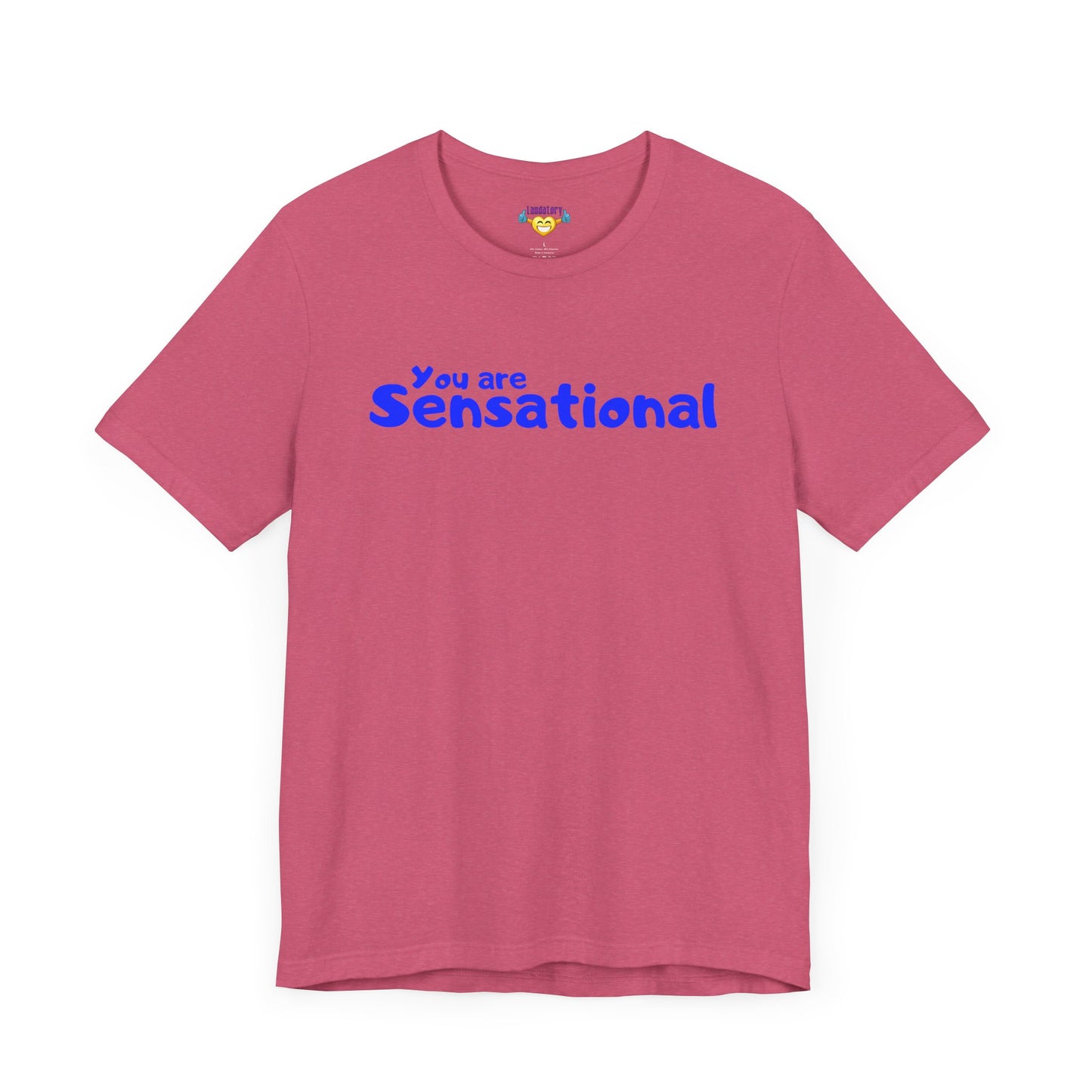 You are Sensational - ブルーテキスト - ユニセックス 半袖 T シャツ