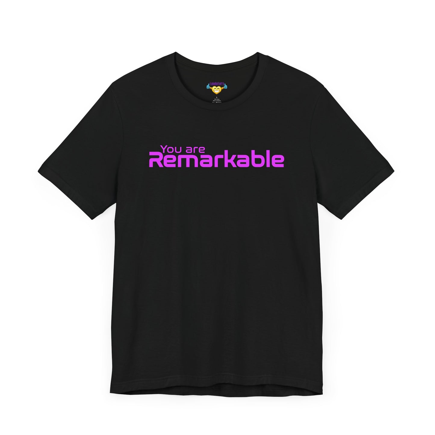 You are Remarkable - ピンクの文字 - ユニセックス 半袖 T シャツ