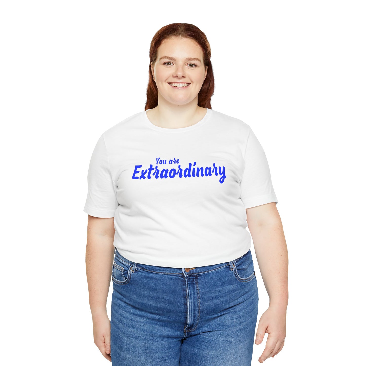 「You are Extraordinary」 - 青文字 - ユニセックス 半袖 T シャツ