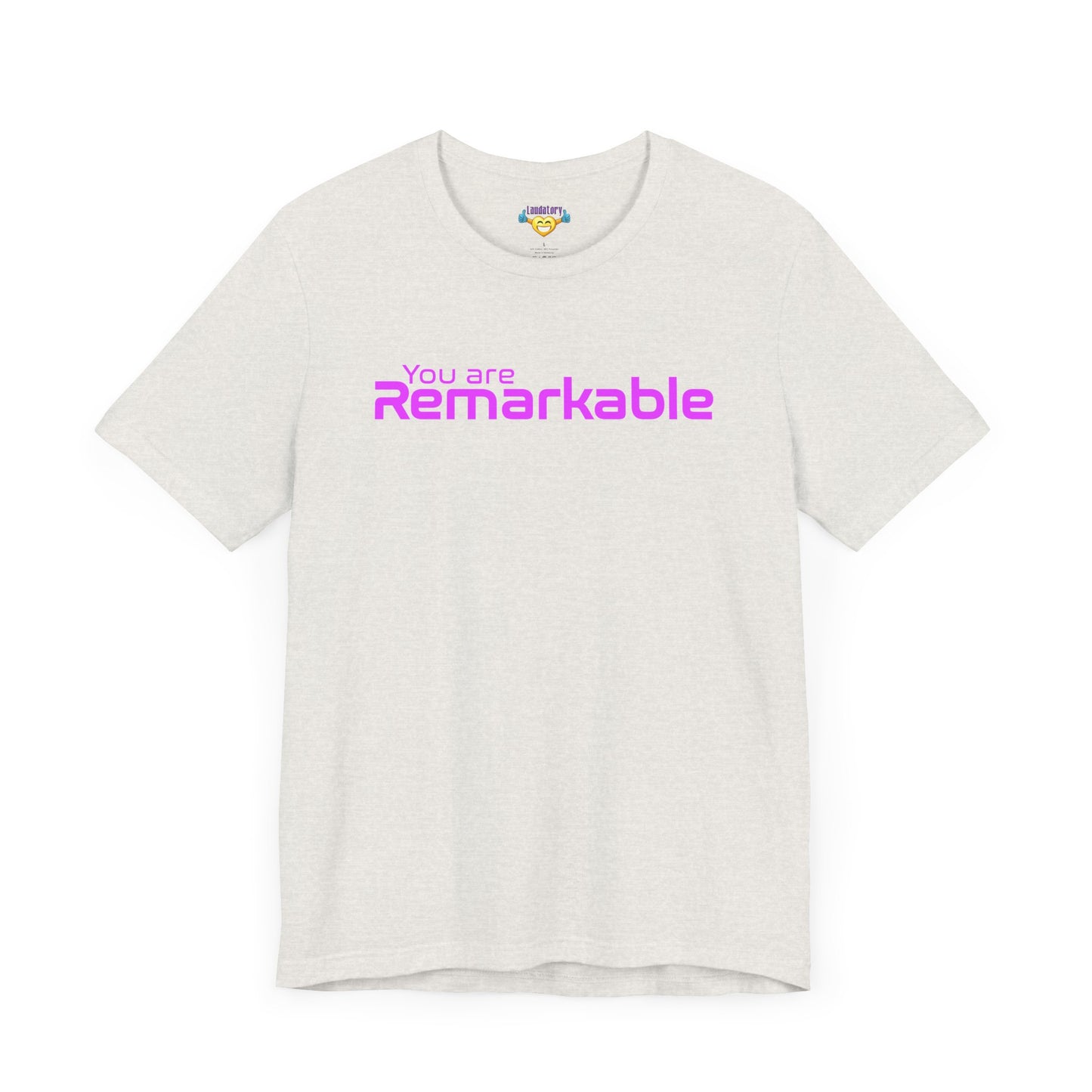 You are Remarkable - ピンクの文字 - ユニセックス 半袖 T シャツ