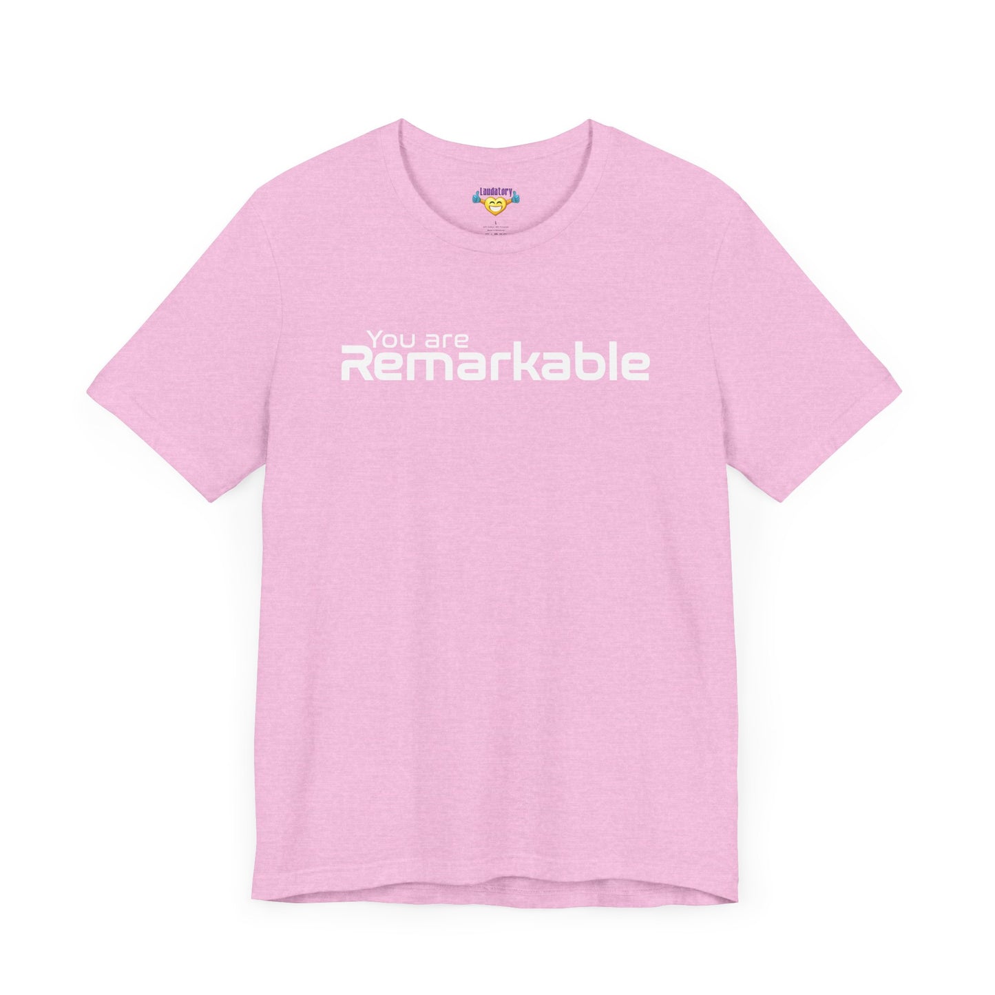 You are Remarkable - ホワイトテキスト - ユニセックス 半袖 T シャツ