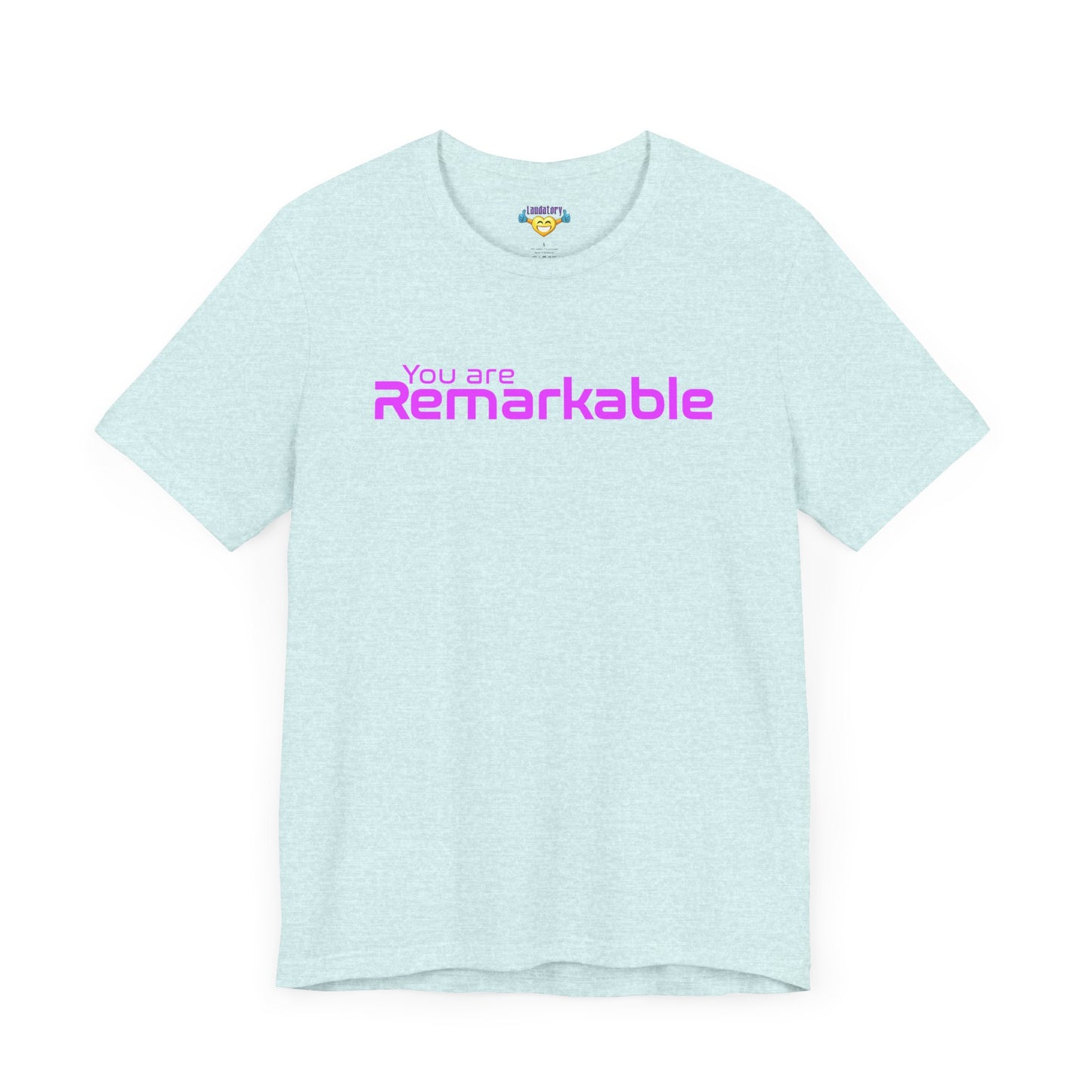 You are Remarkable - ピンクの文字 - ユニセックス 半袖 T シャツ