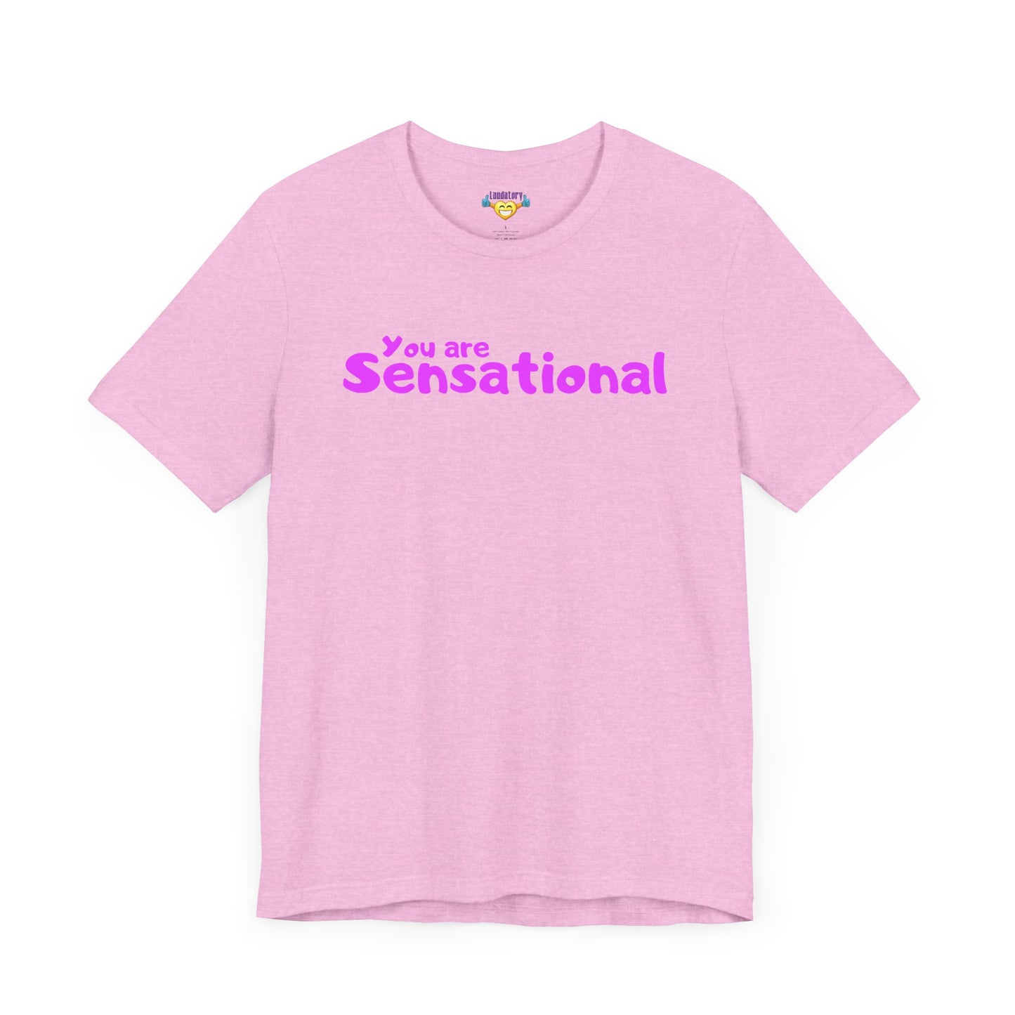 You are Sensational - ピンクの文字 - ユニセックス 半袖 T シャツ