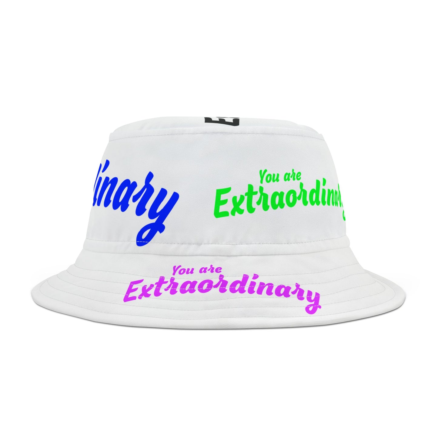 You Are Extraordinary Bucket Hat | Uplifting AOP Design
