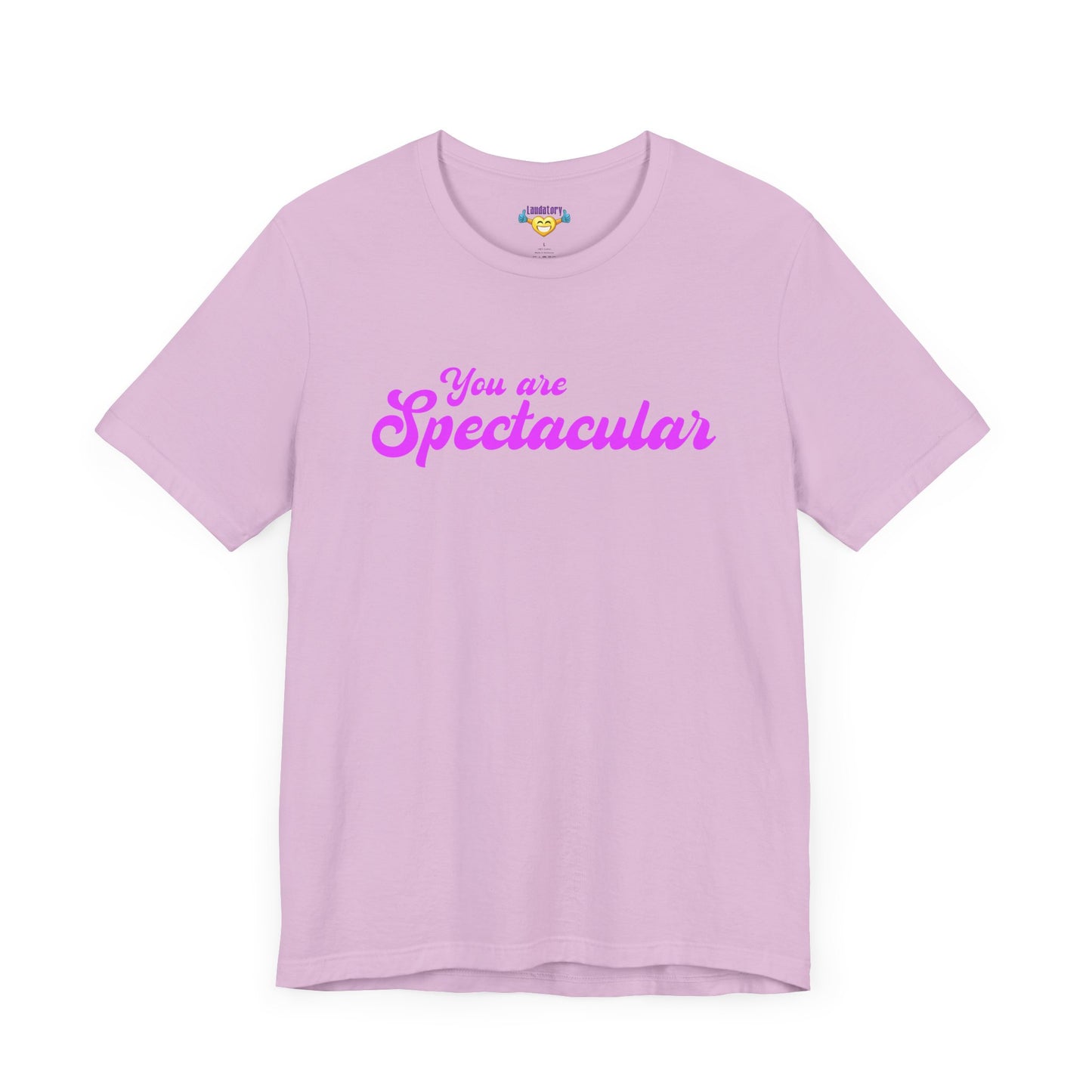 「You are Spectacular」 - ピンクの文字 - ユニセックス 半袖 T シャツ
