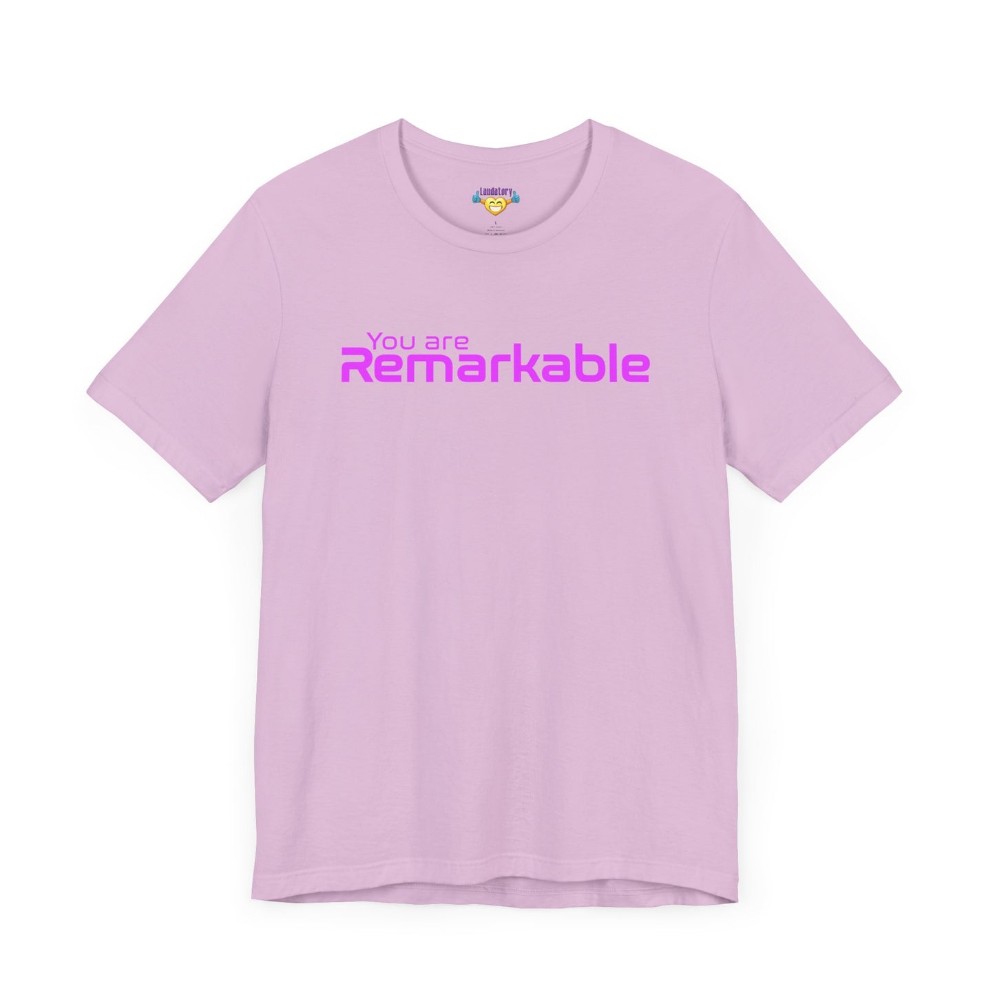You are Remarkable - ピンクの文字 - ユニセックス 半袖 T シャツ