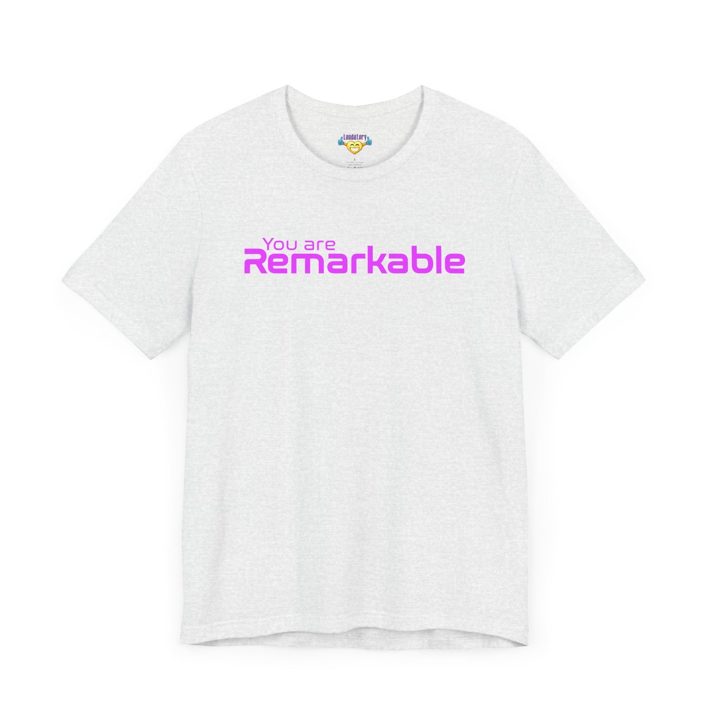 You are Remarkable - ピンクの文字 - ユニセックス 半袖 T シャツ