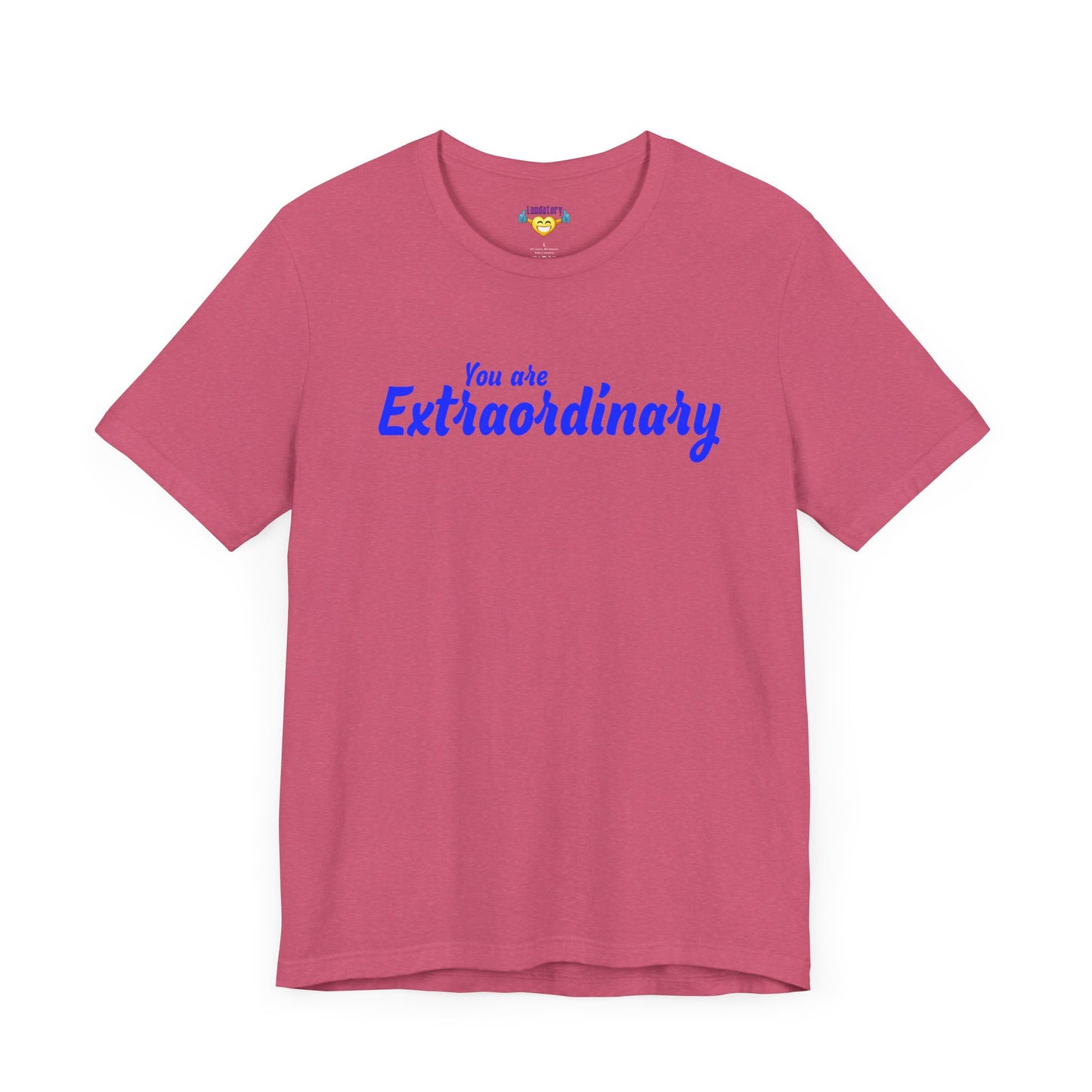 「You are Extraordinary」 - 青文字 - ユニセックス 半袖 T シャツ