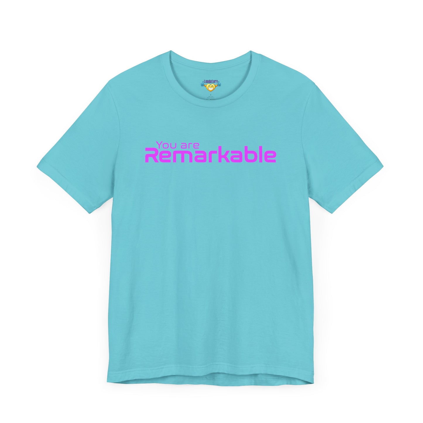 You are Remarkable - ピンクの文字 - ユニセックス 半袖 T シャツ