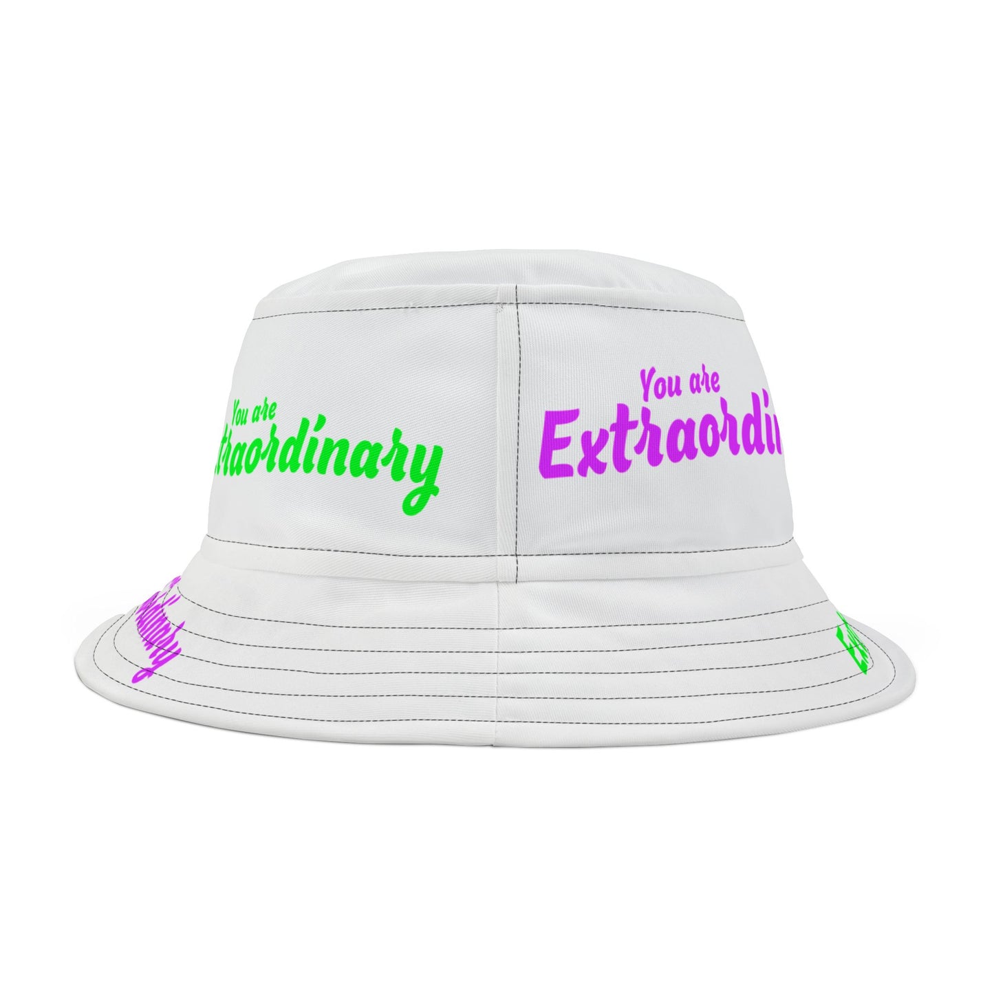 You Are Extraordinary Bucket Hat | Uplifting AOP Design