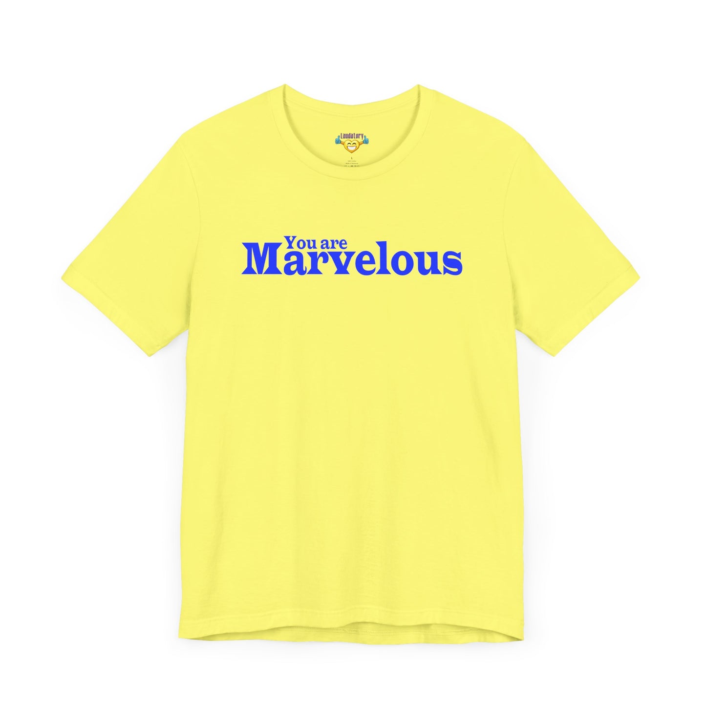 「You are Marvelous」 - 青文字 - ユニセックス 半袖 T シャツ
