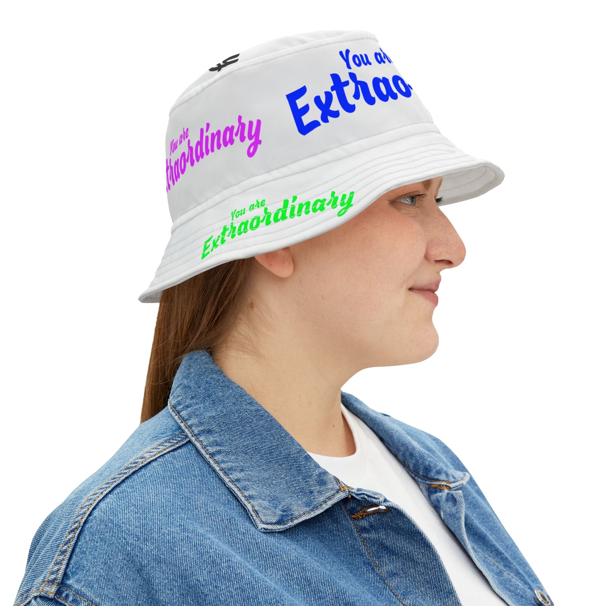 You Are Extraordinary Bucket Hat | Uplifting AOP Design