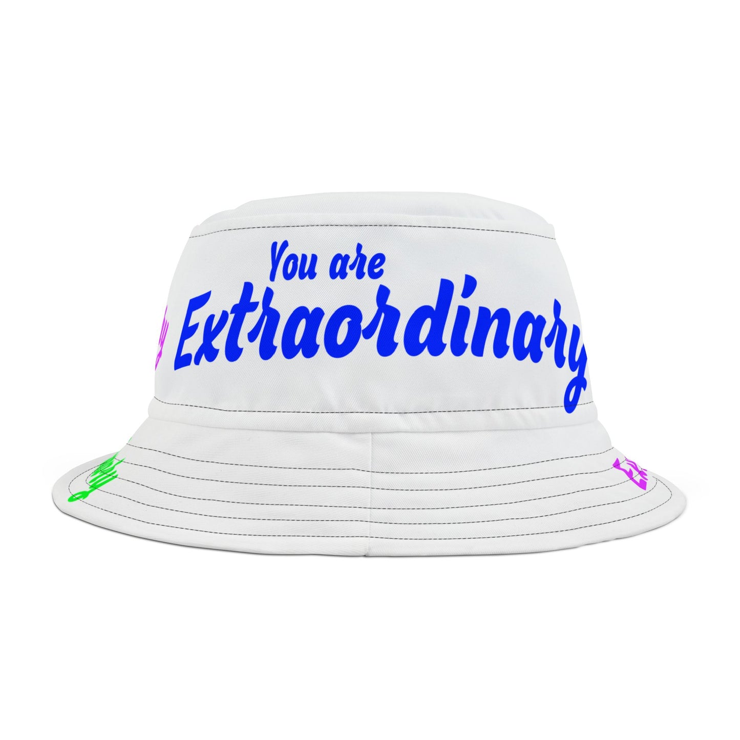 You Are Extraordinary Bucket Hat | Uplifting AOP Design