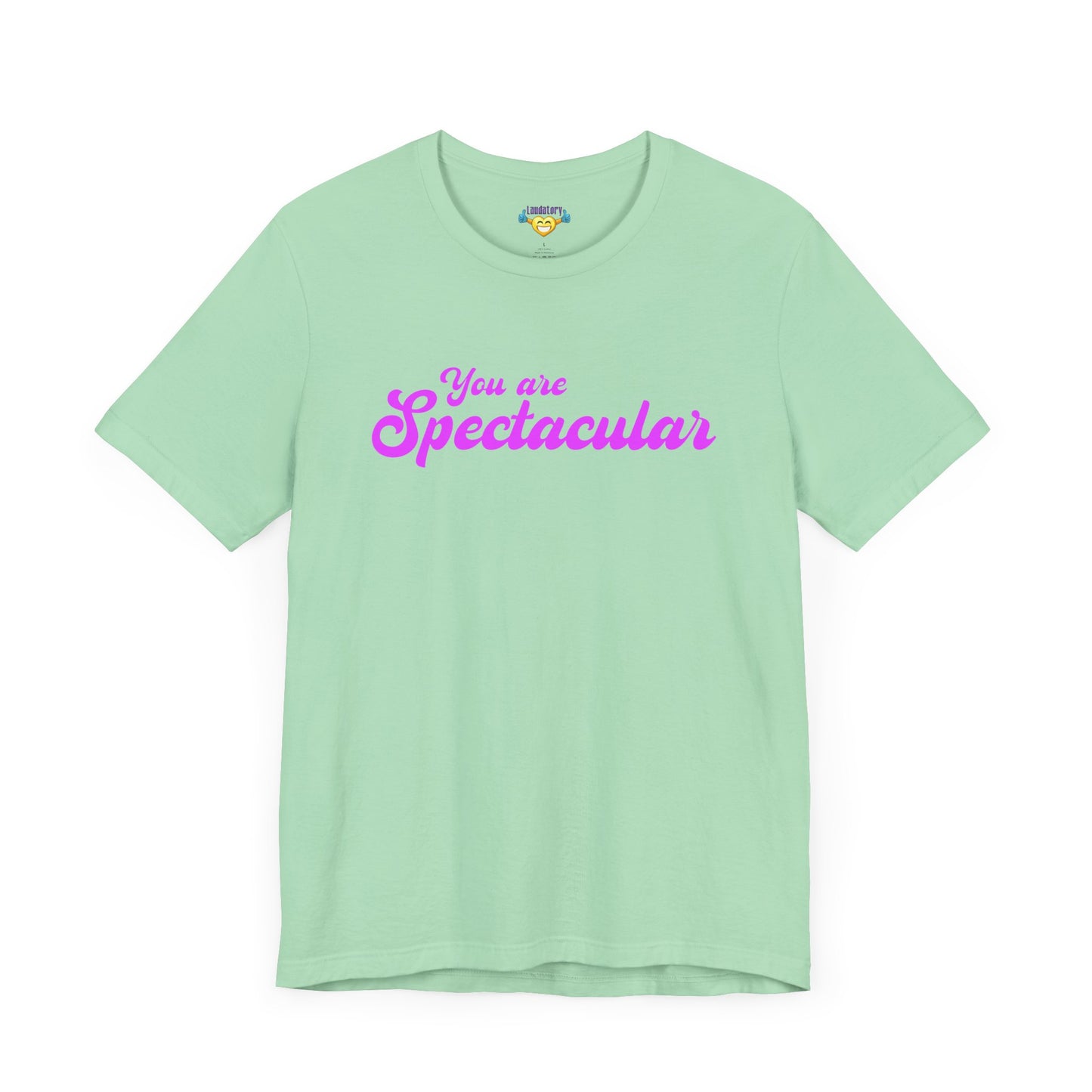 「You are Spectacular」 - ピンクの文字 - ユニセックス 半袖 T シャツ