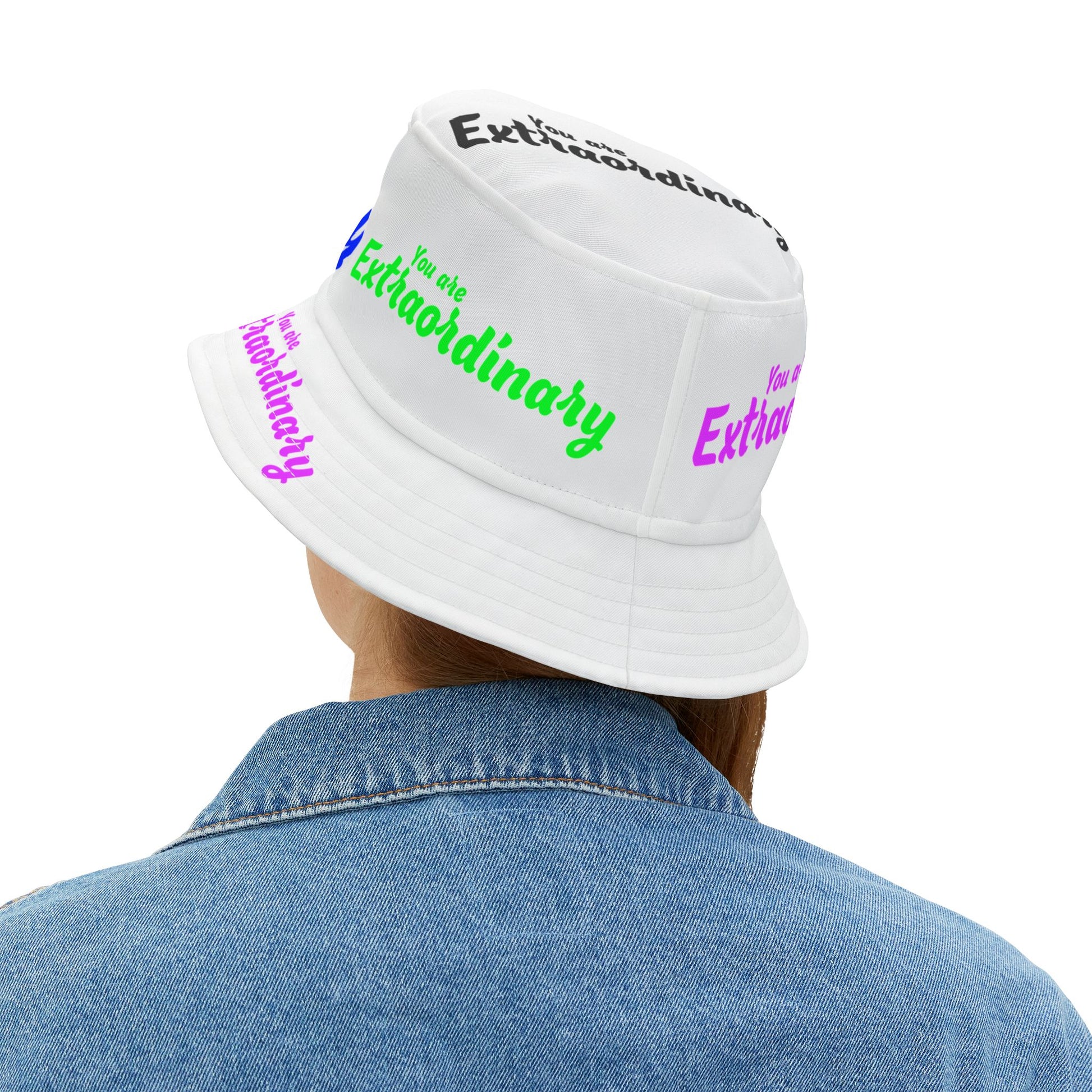 You Are Extraordinary Bucket Hat | Uplifting AOP Design