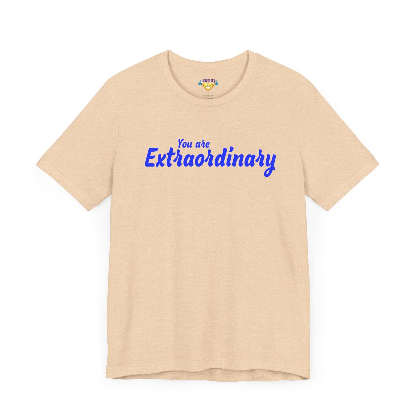 「You are Extraordinary」 - 青文字 - ユニセックス 半袖 T シャツ