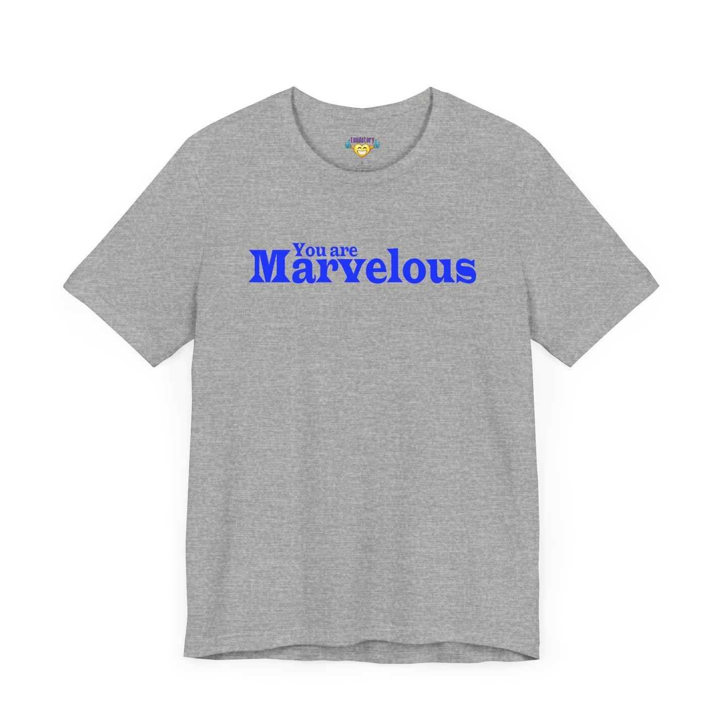 「You are Marvelous」 - 青文字 - ユニセックス 半袖 T シャツ