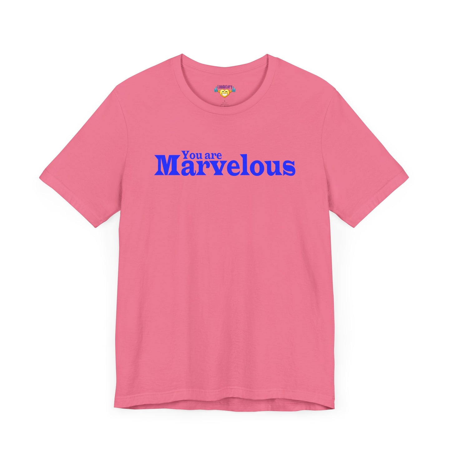 「You are Marvelous」 - 青文字 - ユニセックス 半袖 T シャツ